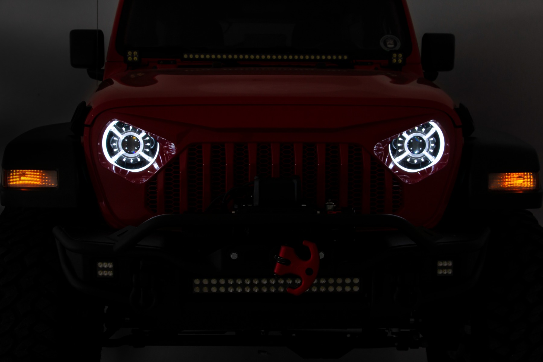 9-Zoll-DRL-Halo-LED-Scheinwerfer | DOT-zugelassen | Jeep Gladiator JT/Wrangler JL (2018–2026)