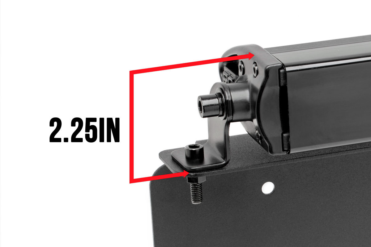 LED-Beleuchtungsset | Kennzeichenhalterung | 8 Zoll Single Row Black Series — Bild 6