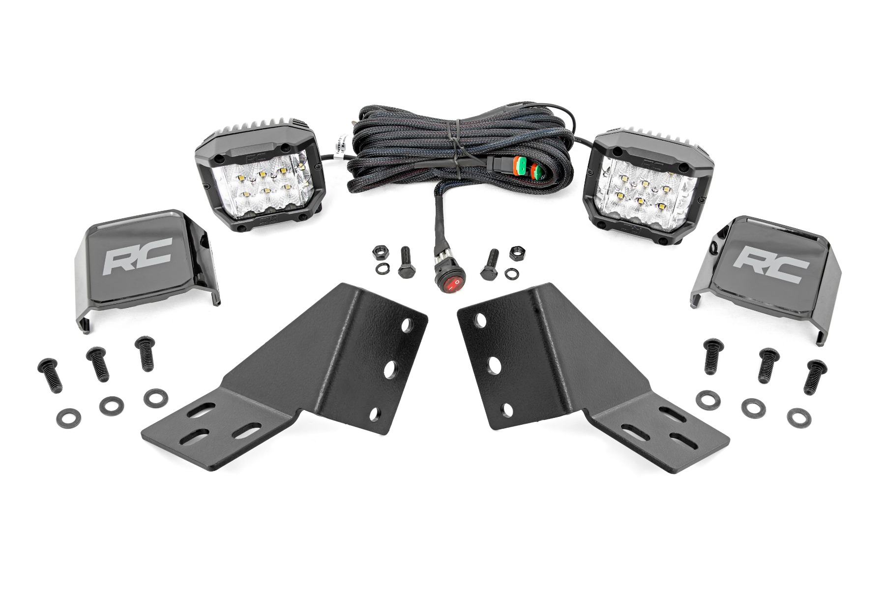 LED-Beleuchtungsset | Heckmontage | 3 Zoll Chrom-Paar | Weitwinkel | CFMOTO UFORCE U10 Pro