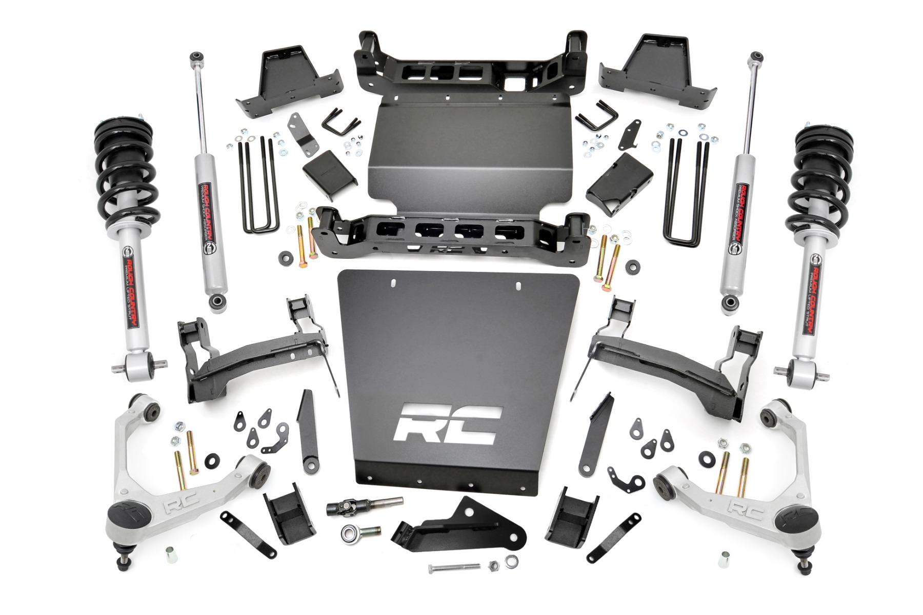 7-Zoll-Lift Kit aus gestanztem Stahl | Geschmiedete UCA | Halterung | N3-Federbeine | Chevy/GMC 1500 (2016–2018)