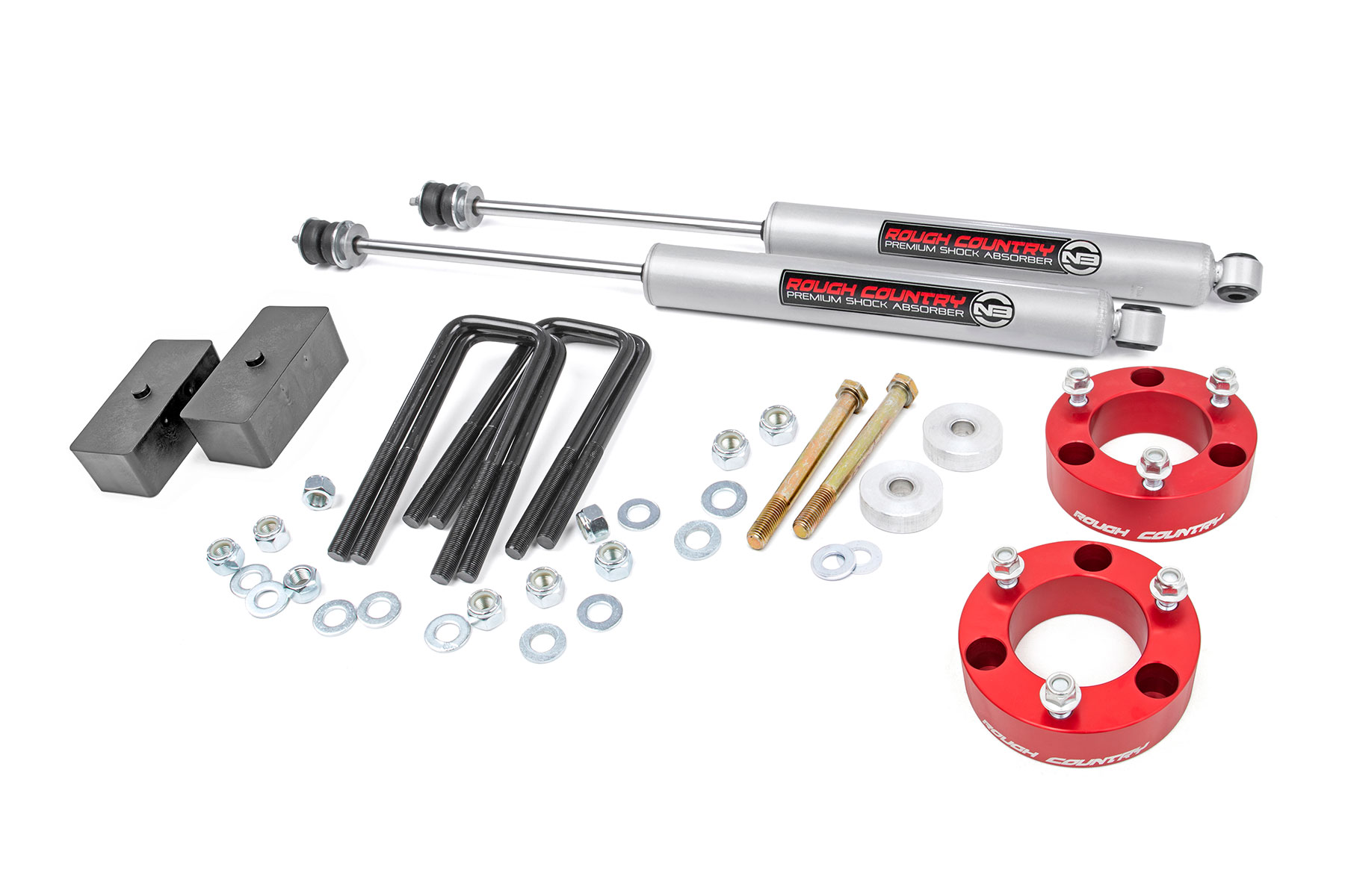3-Zoll-Lift Kit | Rote Distanzscheibe | Toyota Tacoma 2WD/4WD (2005–2023)