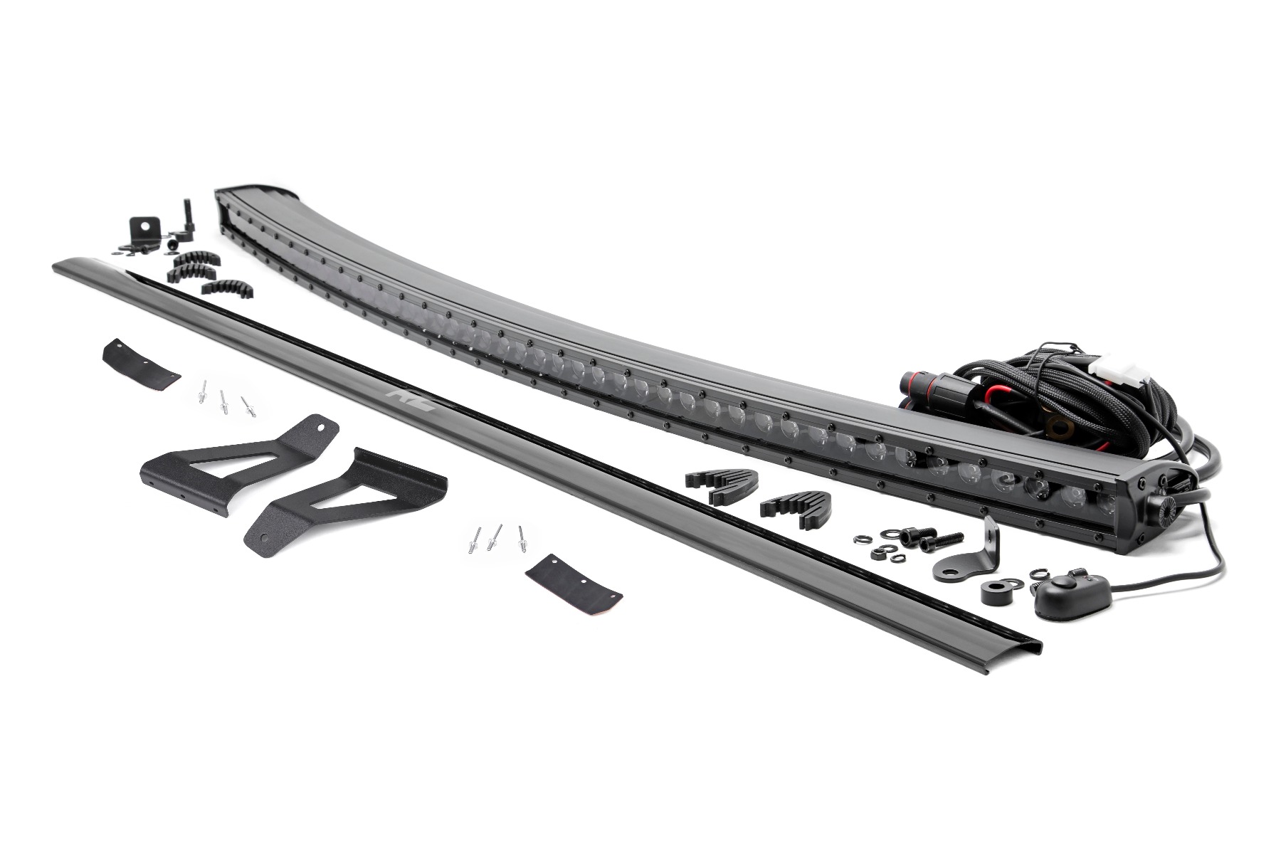LED-Beleuchtungsset | Windschutzscheibenhalterung | 50 Zoll BLK einreihig | Jeep Cherokee XJ (84–01)