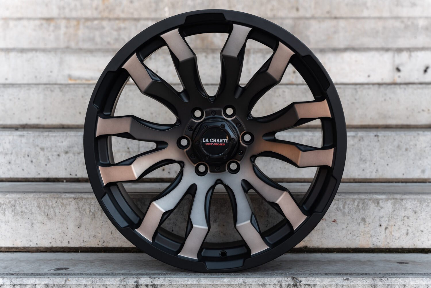 La Chanti OF7 | Matt Blk/Bronze Coating · 9J×20" · ET20 | 6x139.7