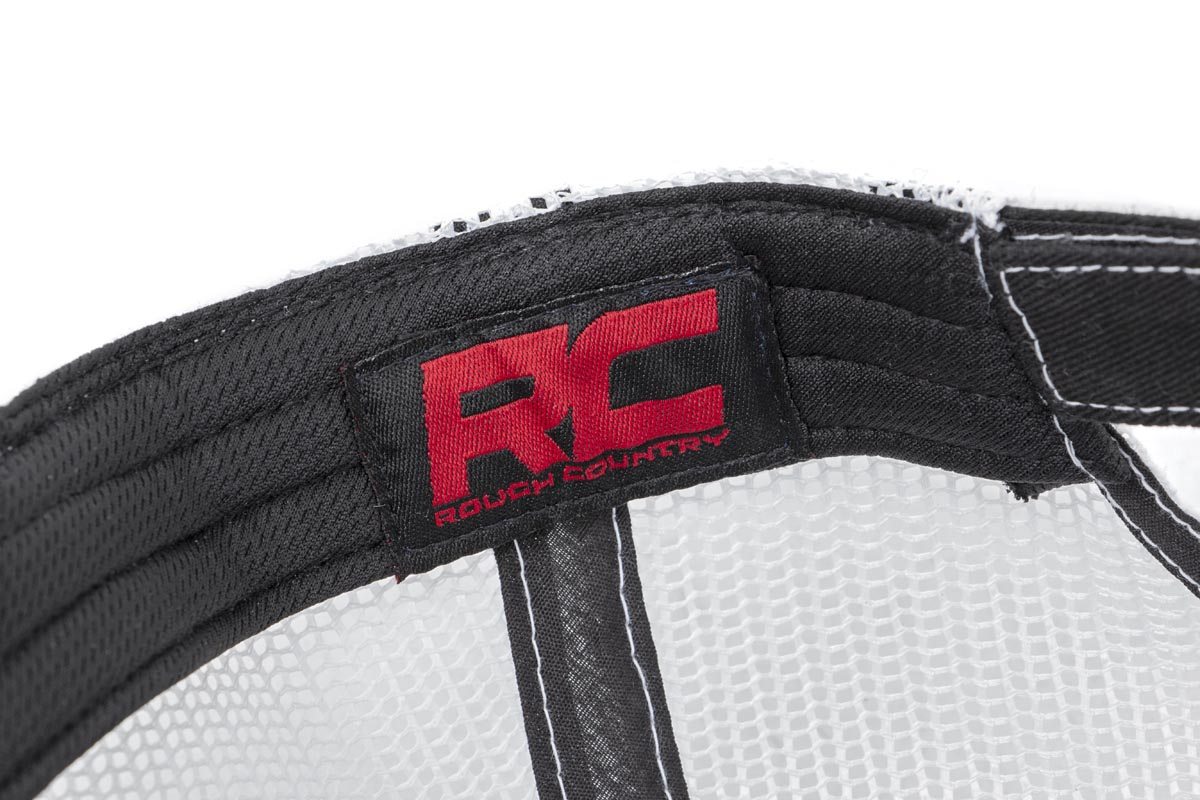 Rough Country Hat | White Mesh | Rough Country Patch | Black/Red — Bild 3