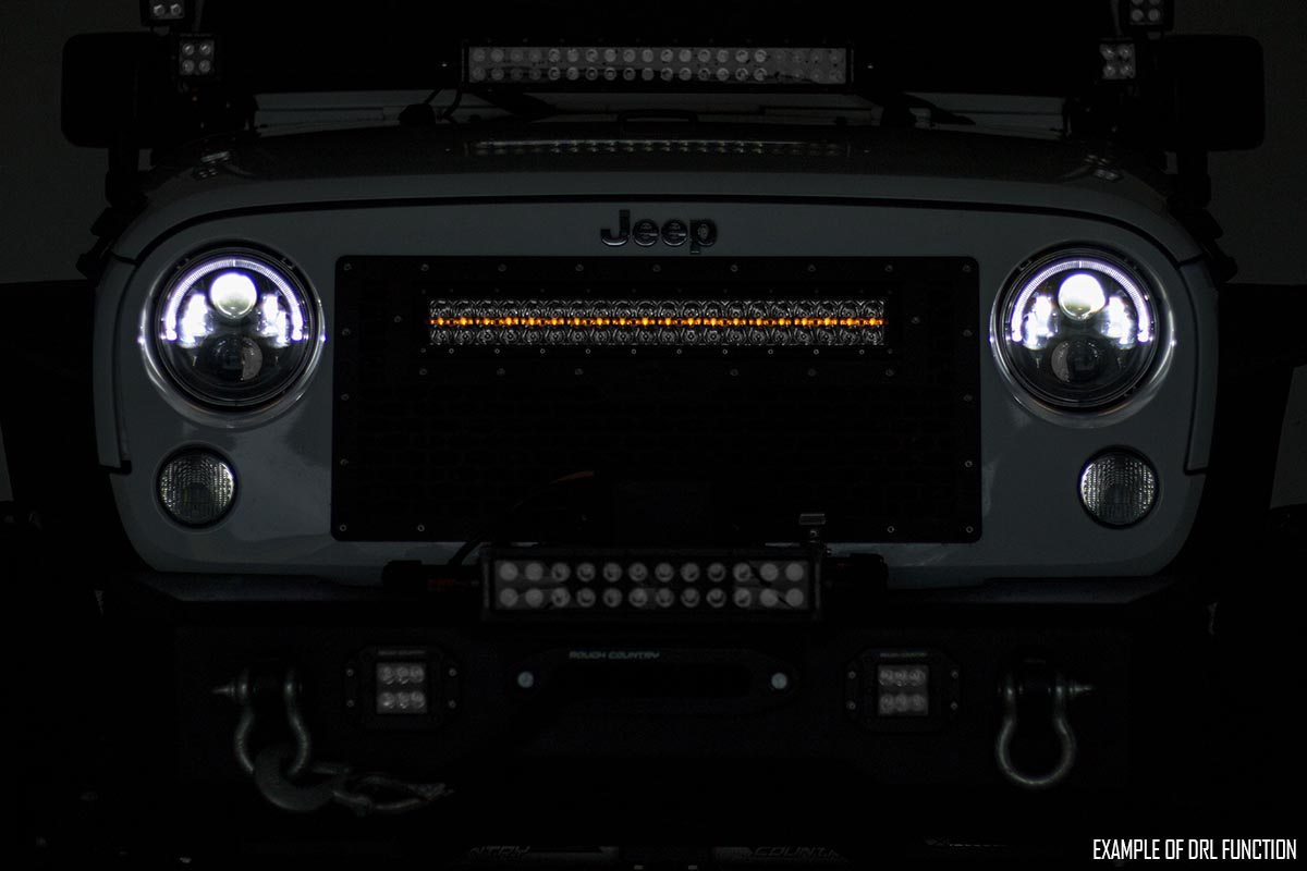 20-Zoll-LED-Lichtleiste der Black Series | Zweireihig | Gelbes Tagfahrlicht — Bild 3