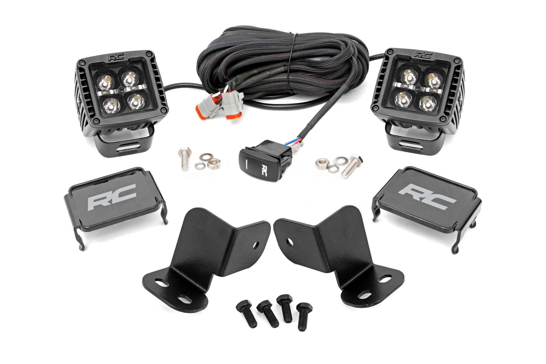 LED-Beleuchtungsset | Heckmontage | 2 Zoll Schwarz, Paar | Weiße Tagfahrleuchten | Segway 570 F — Bild 1