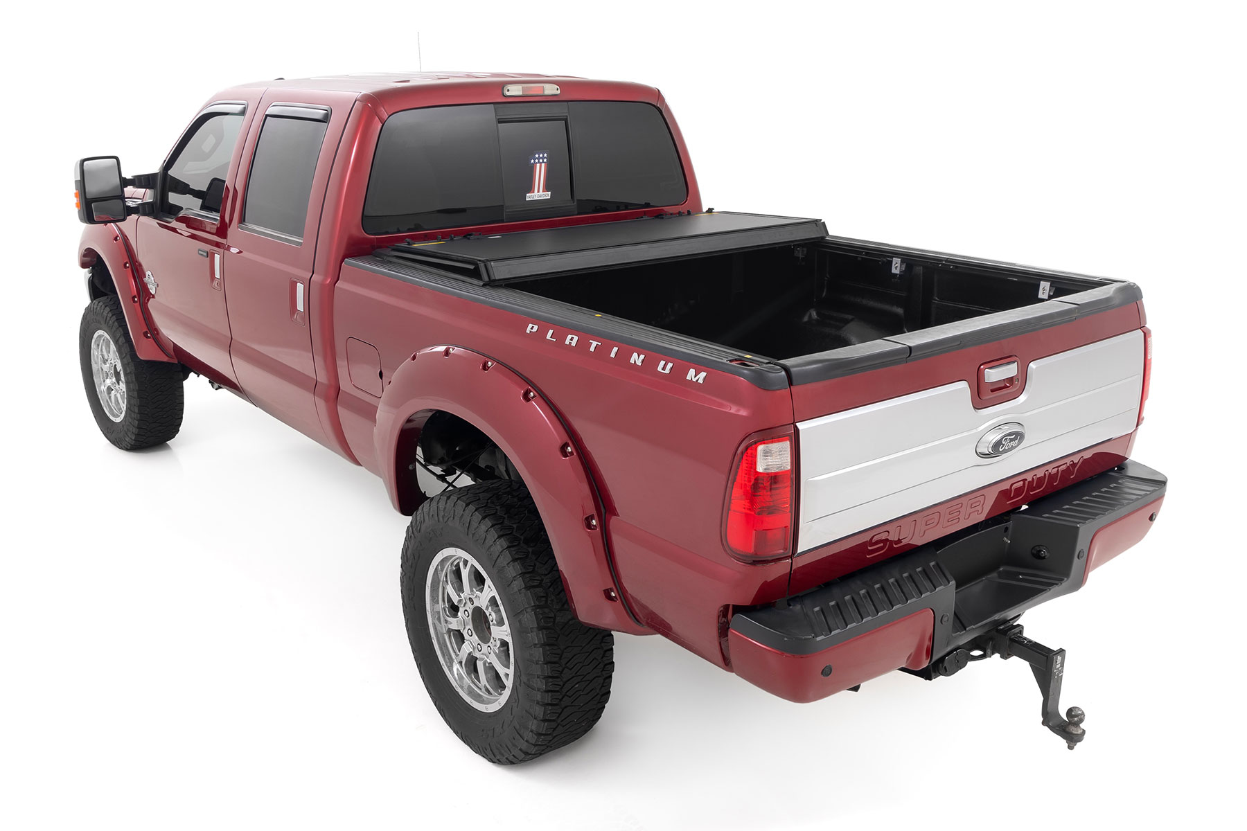 Stabile, dreifach klappbare Ladeflächenabdeckung | 6'10 Zoll Ladefläche | Ford F-250/F-350 Super Duty (99–16) — Bild 4
