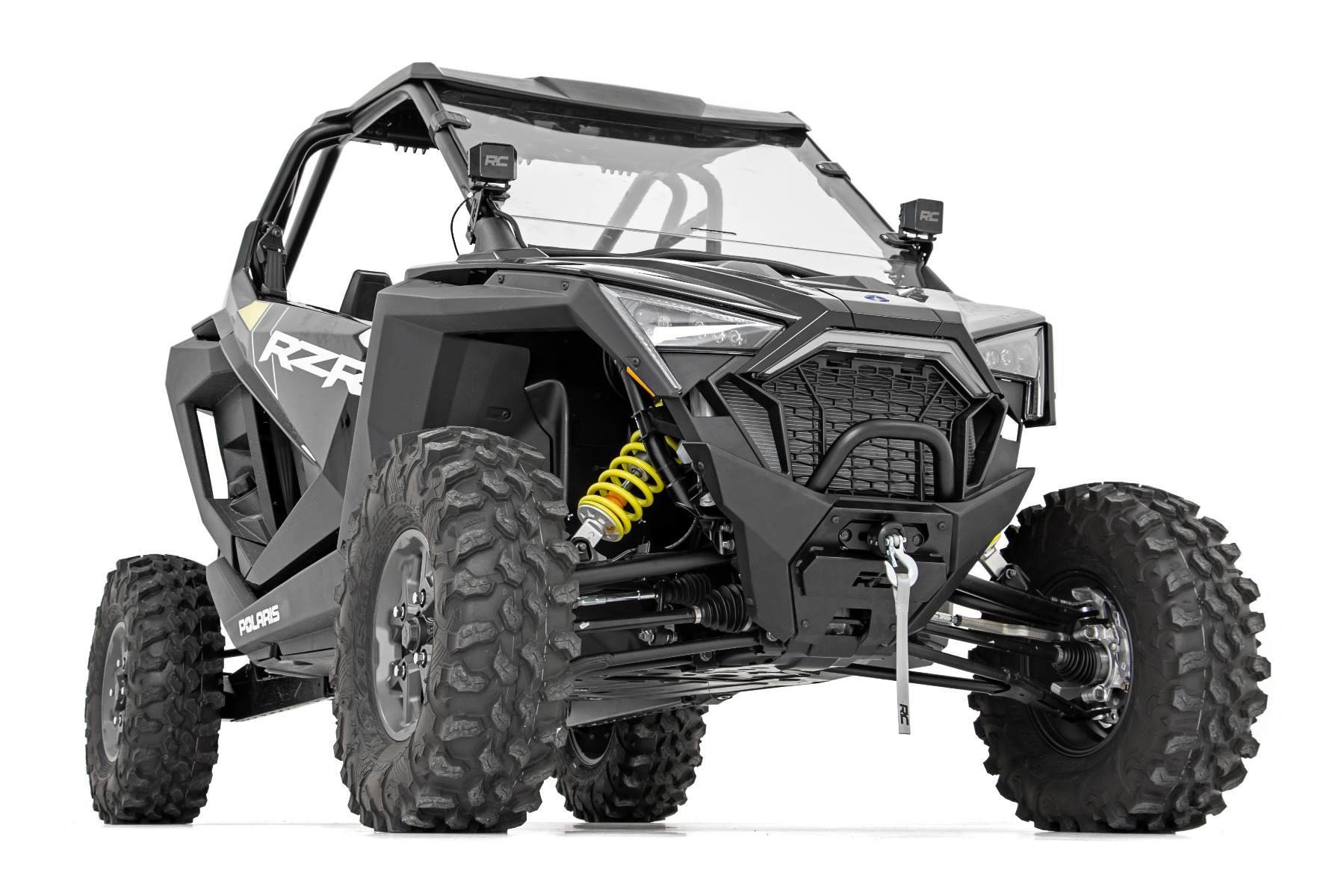 LED-Beleuchtungsset | Befestigung an der A-Säule | 2 Zoll Schwarz, Paar | Weiße Tagfahrleuchten | Polaris RZR PRO XP — Bild 3