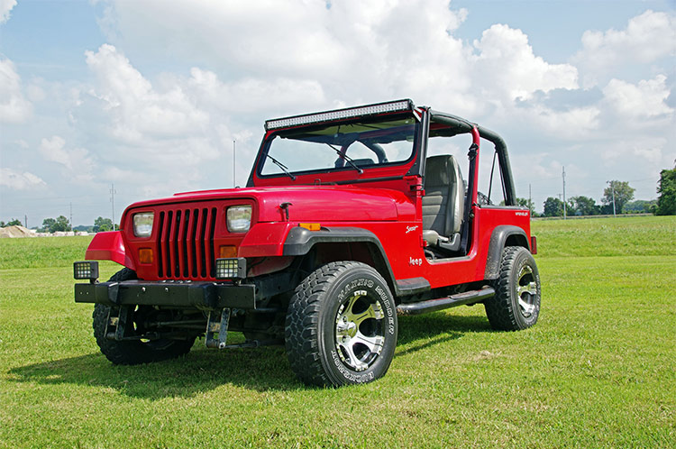 LED-Lichthalterung | Obere Windschutzscheibe | 50" Gerade | Jeep Wrangler YJ (87–95) — Bild 4