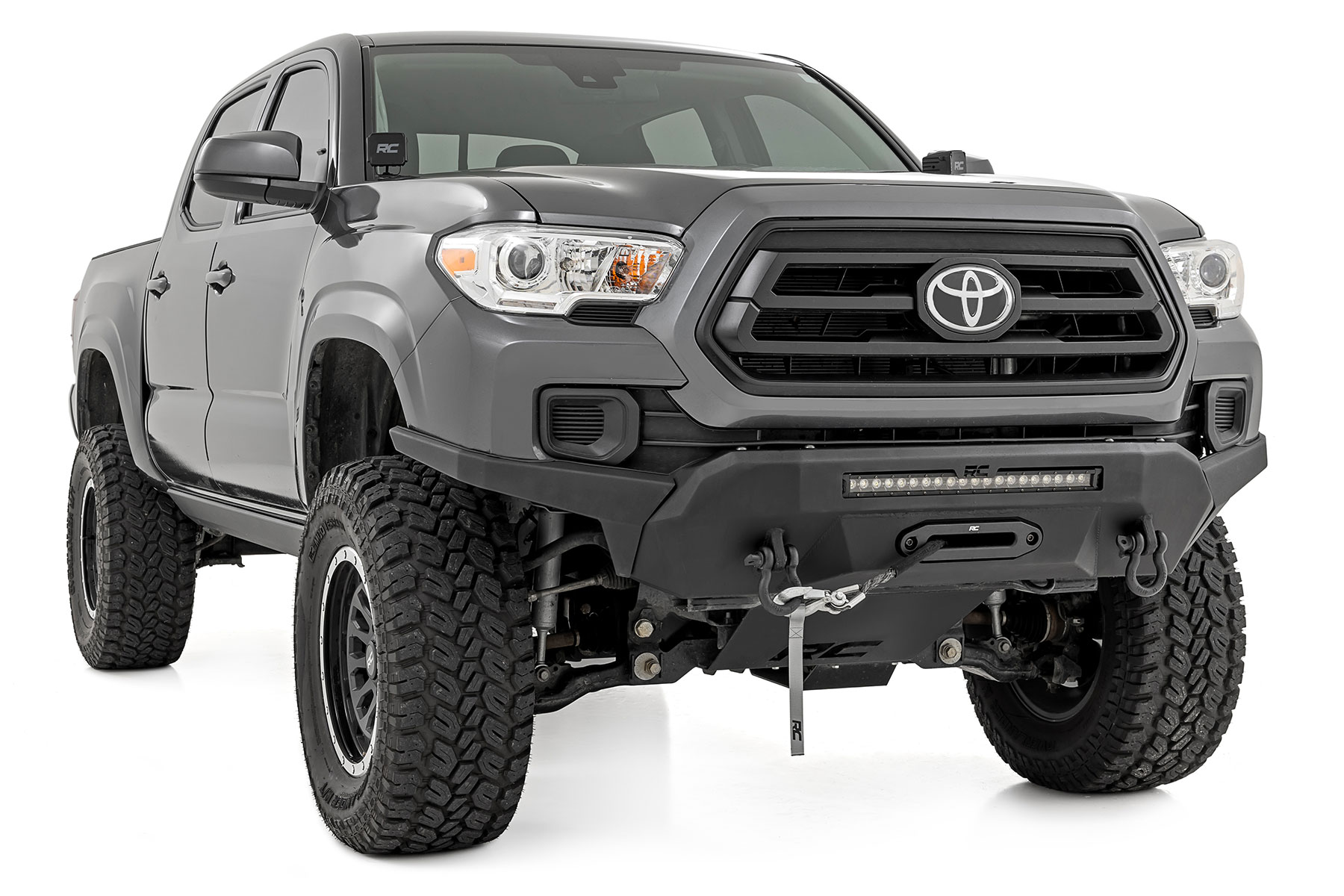 Frontstoßstange | Hohe Bodenfreiheit | Hybrid | 20 Zoll Schwarze LED | Toyota Tacoma (16–23) — Bild 3