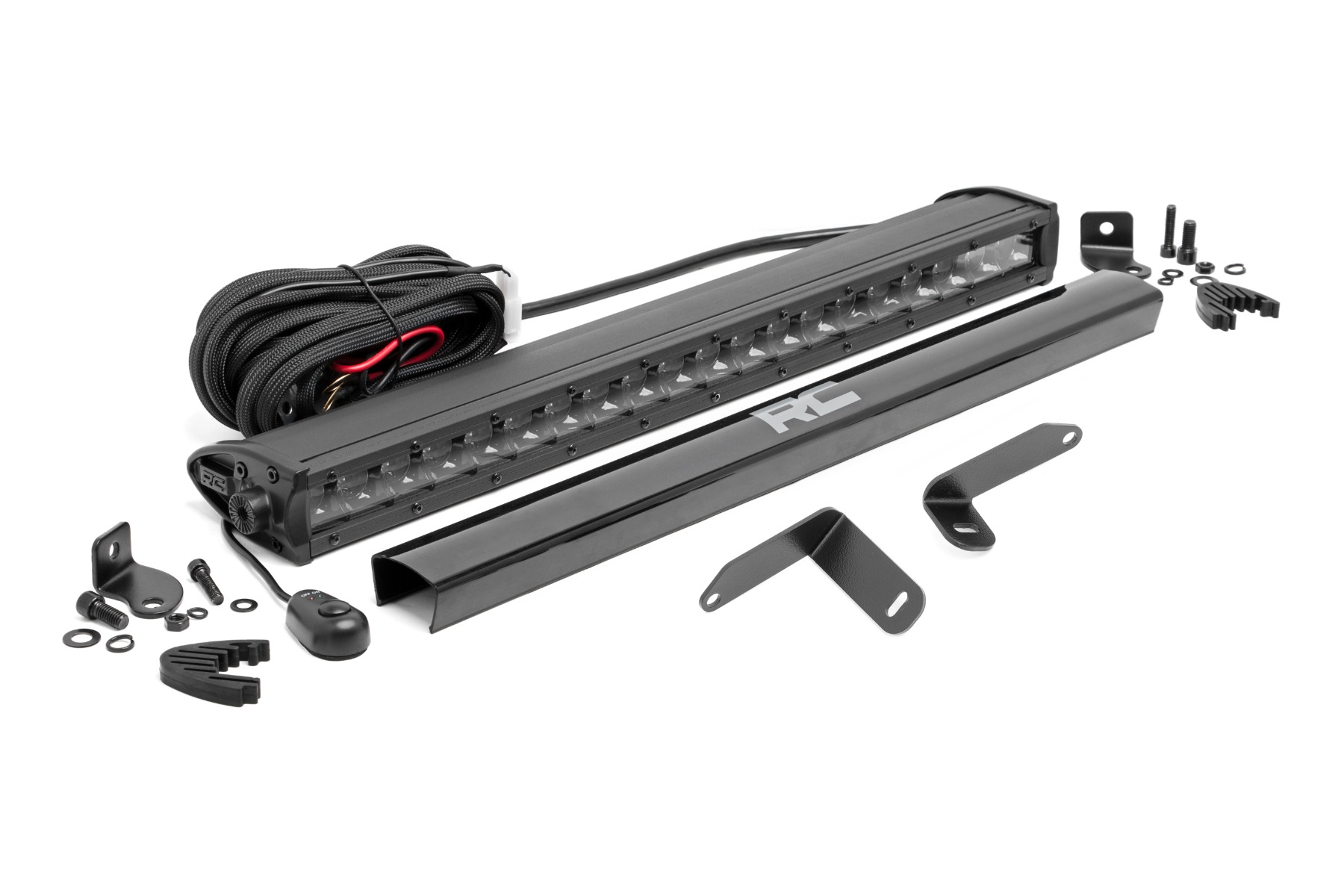 LED-Beleuchtungsset | Befestigung unter dem Bett | 20 Zoll Schwarz, einreihig | CFMOTO UFORCE 1000