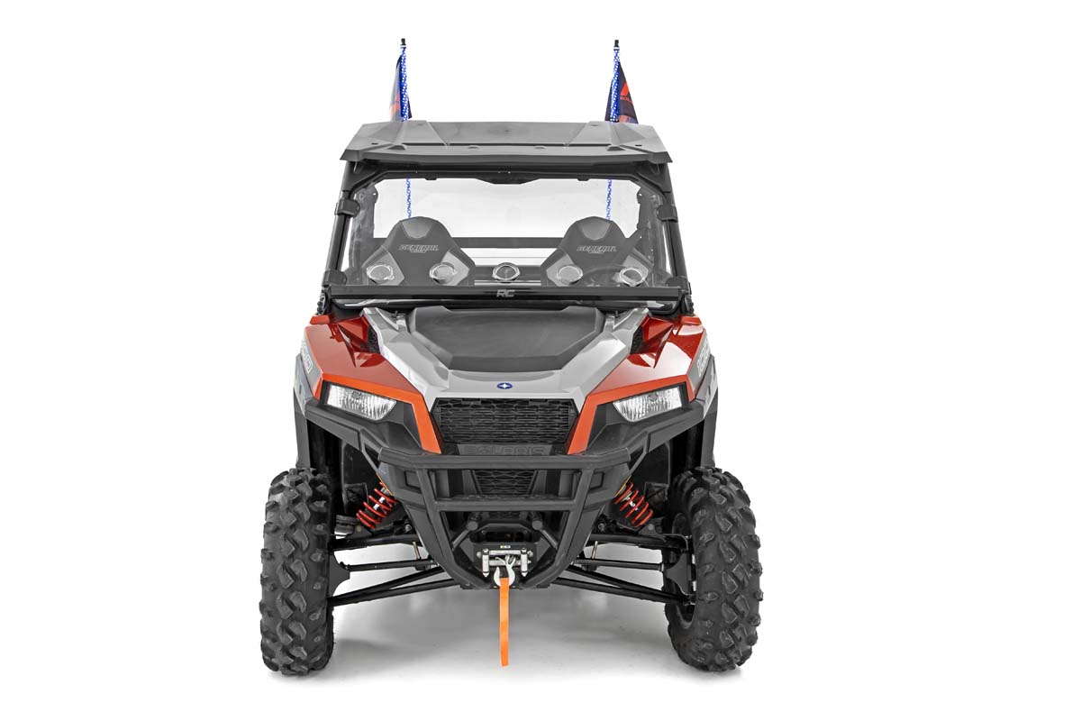 Peitschenhalterung | Ladefläche | 4' Mehrfarbiges LED-Peitschenpaar | Polaris General/Ranger 1000/Ranger XP 900/1000 — Bild 5