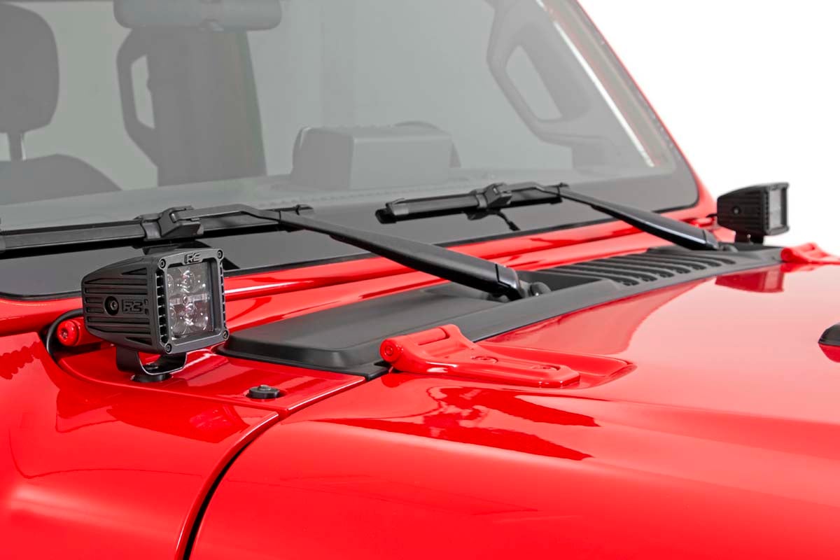 LED Light Kit | Cowl Mount | 2" Black Pair | Amber DRL | Jeep Gladiator JT/Wrangler JL (18-26) — Bild 5