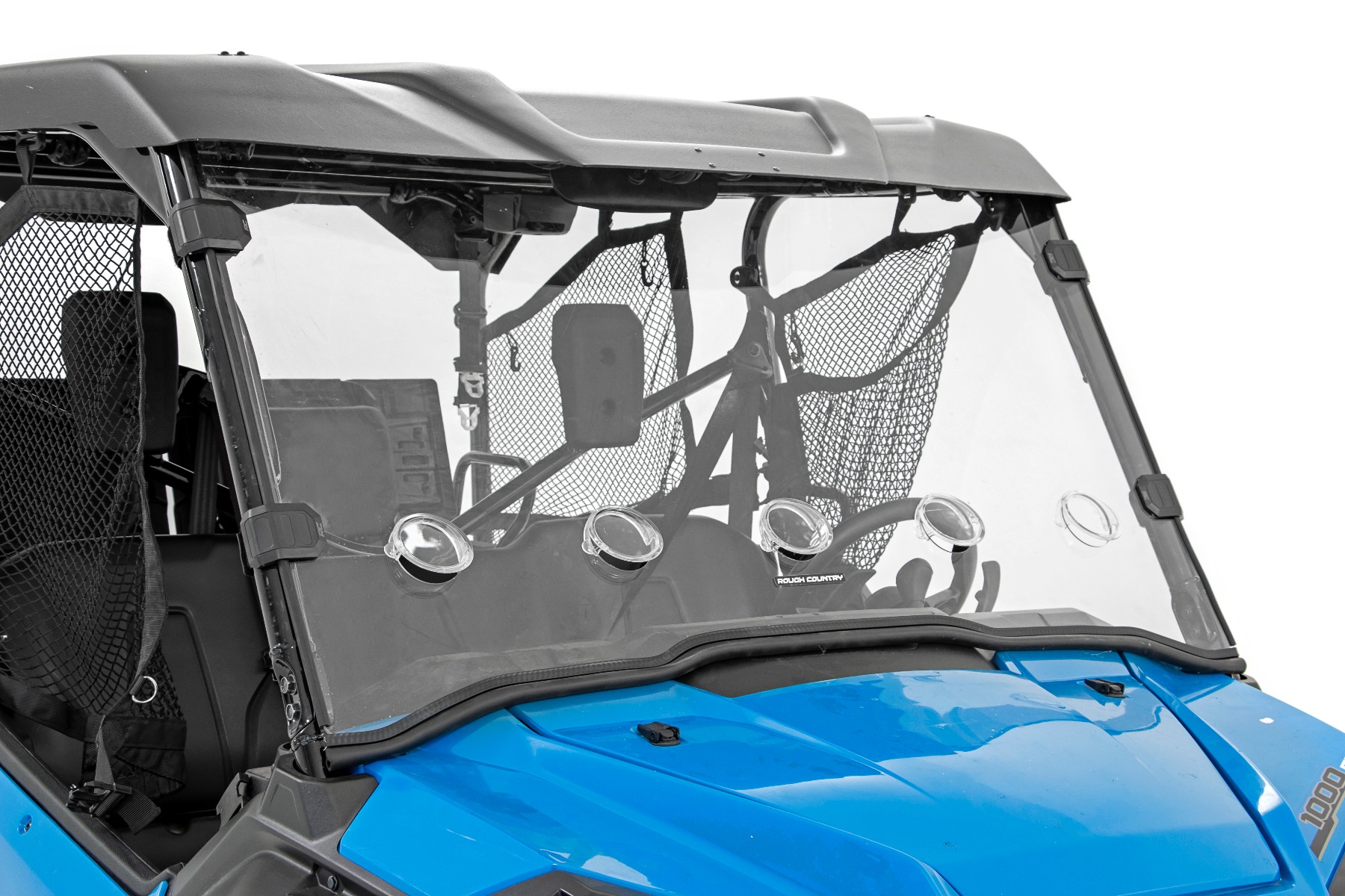 Belüftete Vollwindschutzscheibe | Kratzfest | Honda Pioneer 1000