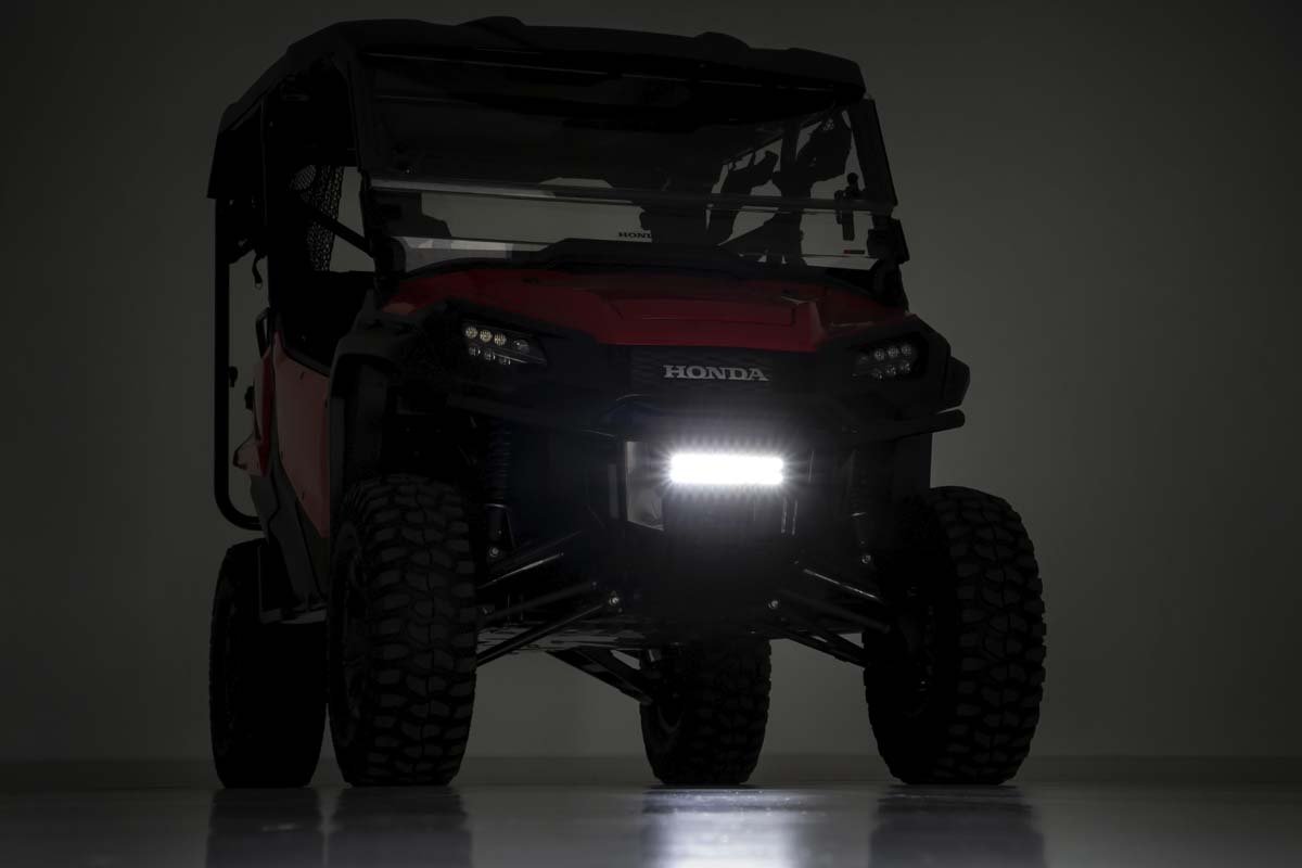 LED-Beleuchtungsset | Stoßstangenmontage | 10 Zoll Schwarzes Slimline-Paar | Honda Pioneer 1000 — Bild 6