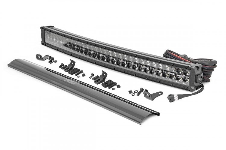 LED-Beleuchtungsset | Stoßstangenmontage | 30" Schwarz, zweireihig | Weiße Tagfahrleuchten | Toyota 4Runner (2014–2020)