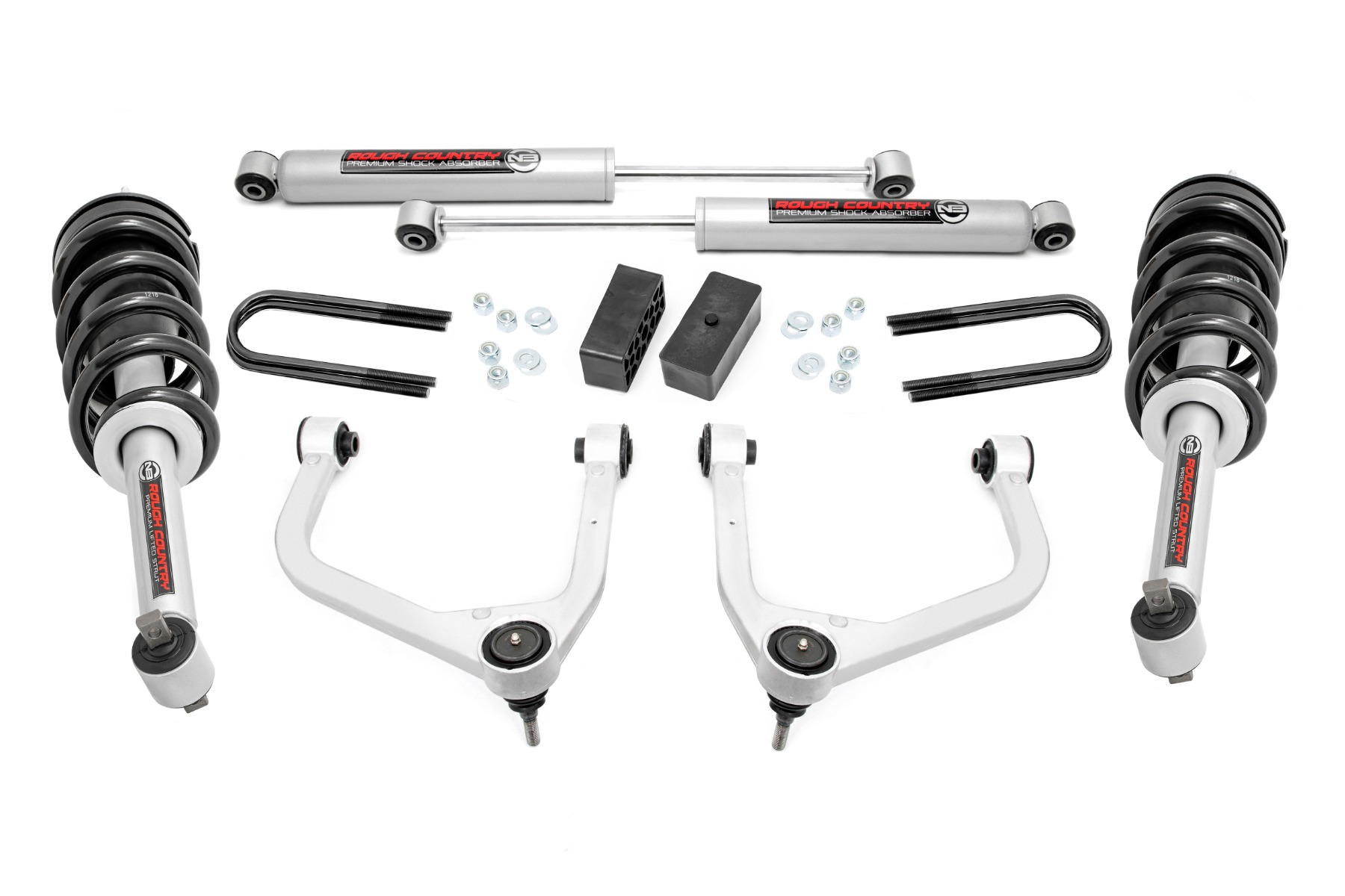 3,5-Zoll-Lift Kit | Einblattfeder hinten | N3-Federbeine | GMC Sierra 1500 (2019–2024)