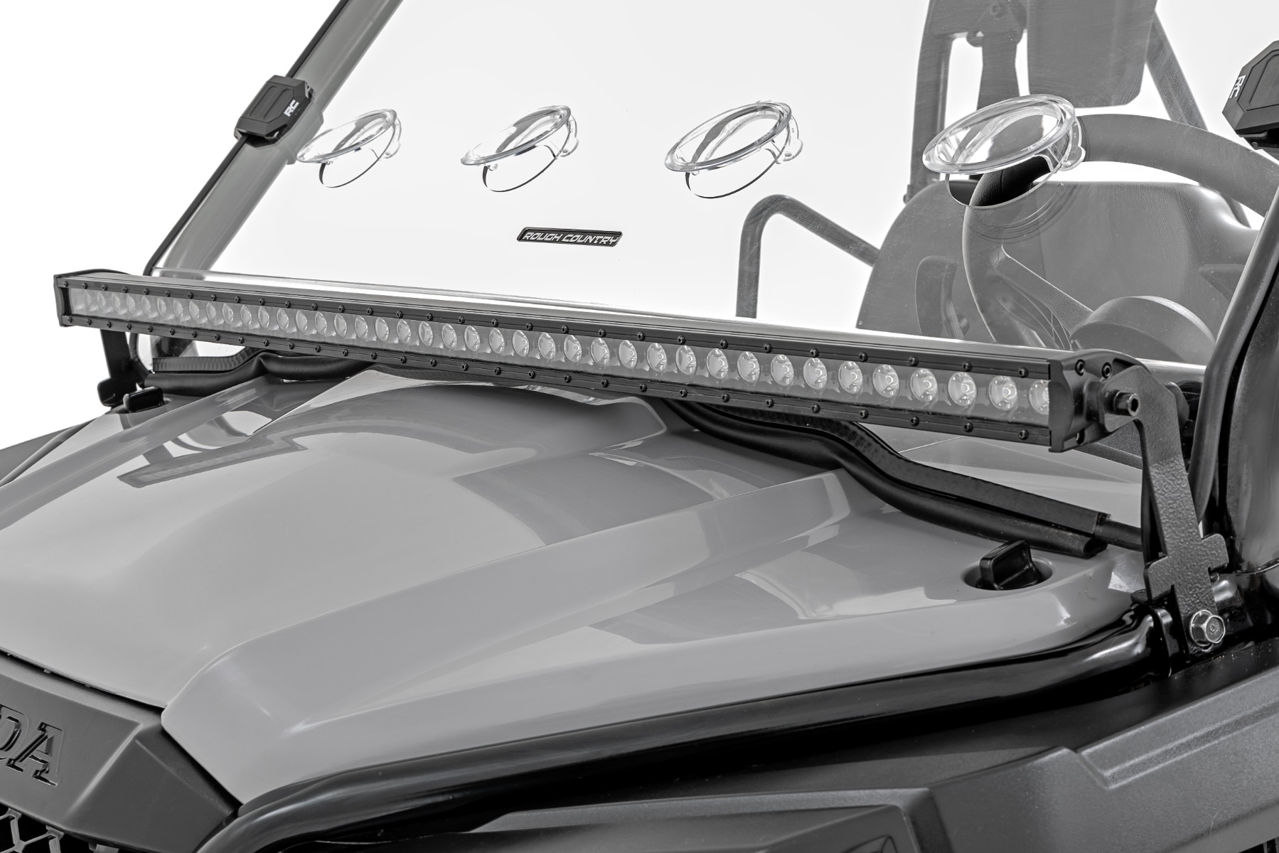 LED-Leuchte | Befestigung am Schutzbügel | 40 Zoll Schwarz | Honda Pioneer 520 — Bild 2