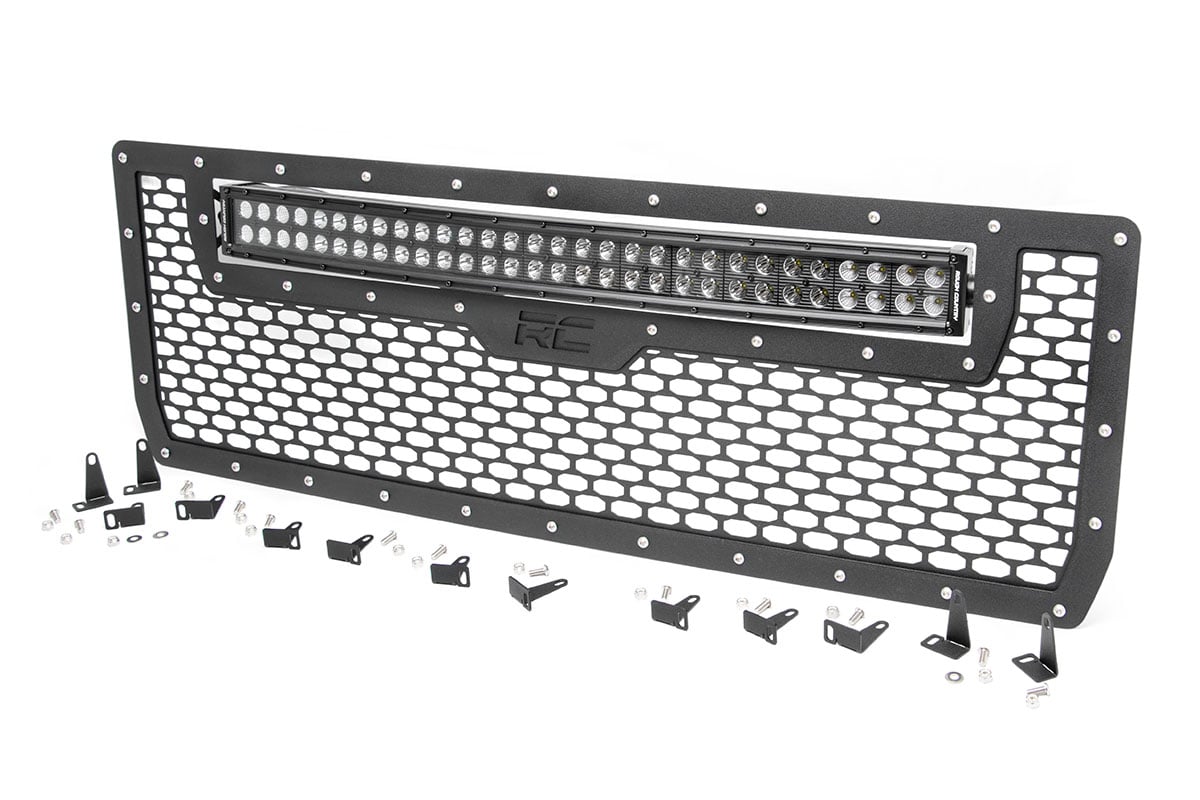 Mesh Grille | 30" Dual Row LED | Black | GMC Sierra 1500 2WD/4WD (2014-2015) — Bild 3