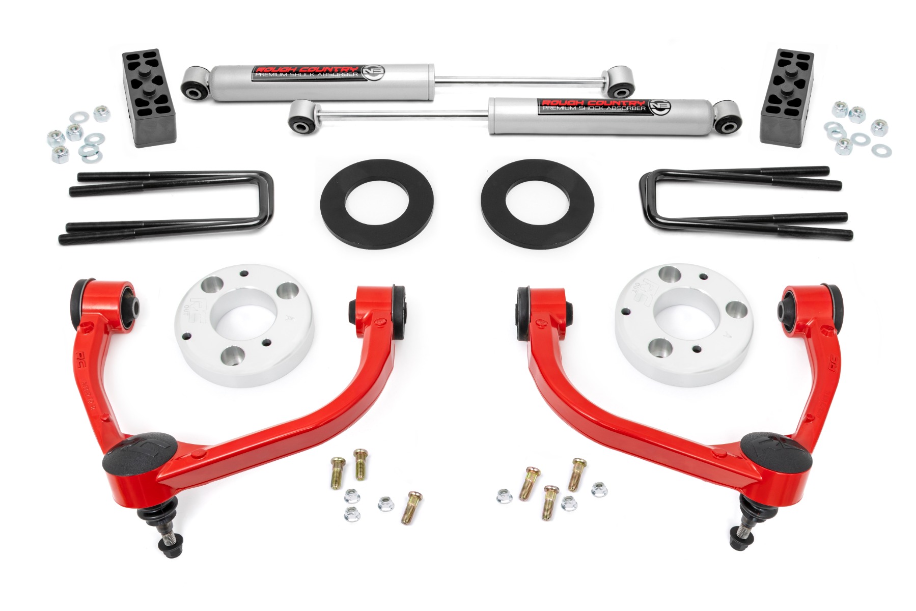 3-Zoll-Lift Kit | Ford F-150 4WD (2009–2013) | Rote Ausführung