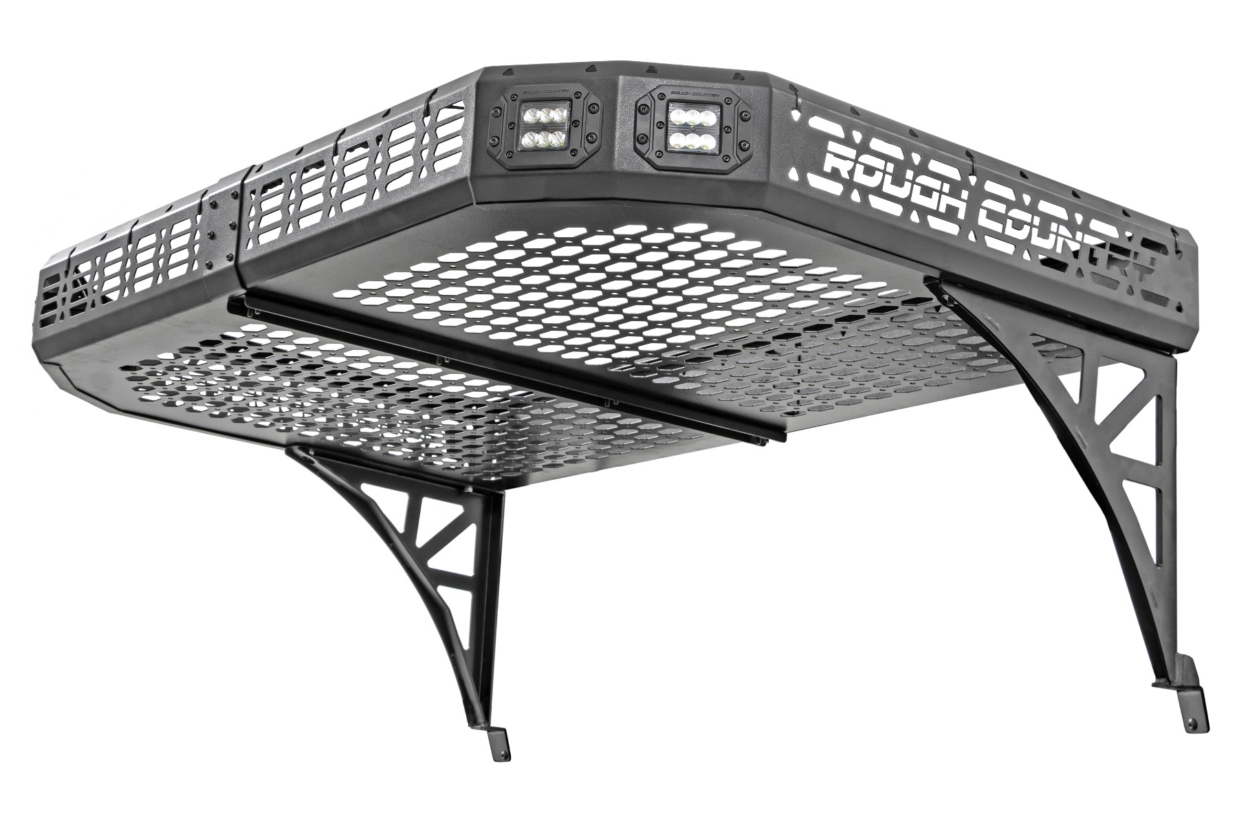 Gepäckträger | Zwei 2 Zoll schwarze LED-Paare | Unterputzmontage | Can-Am Defender HD 5/HD 8/HD 9/HD 10 — Bild 6