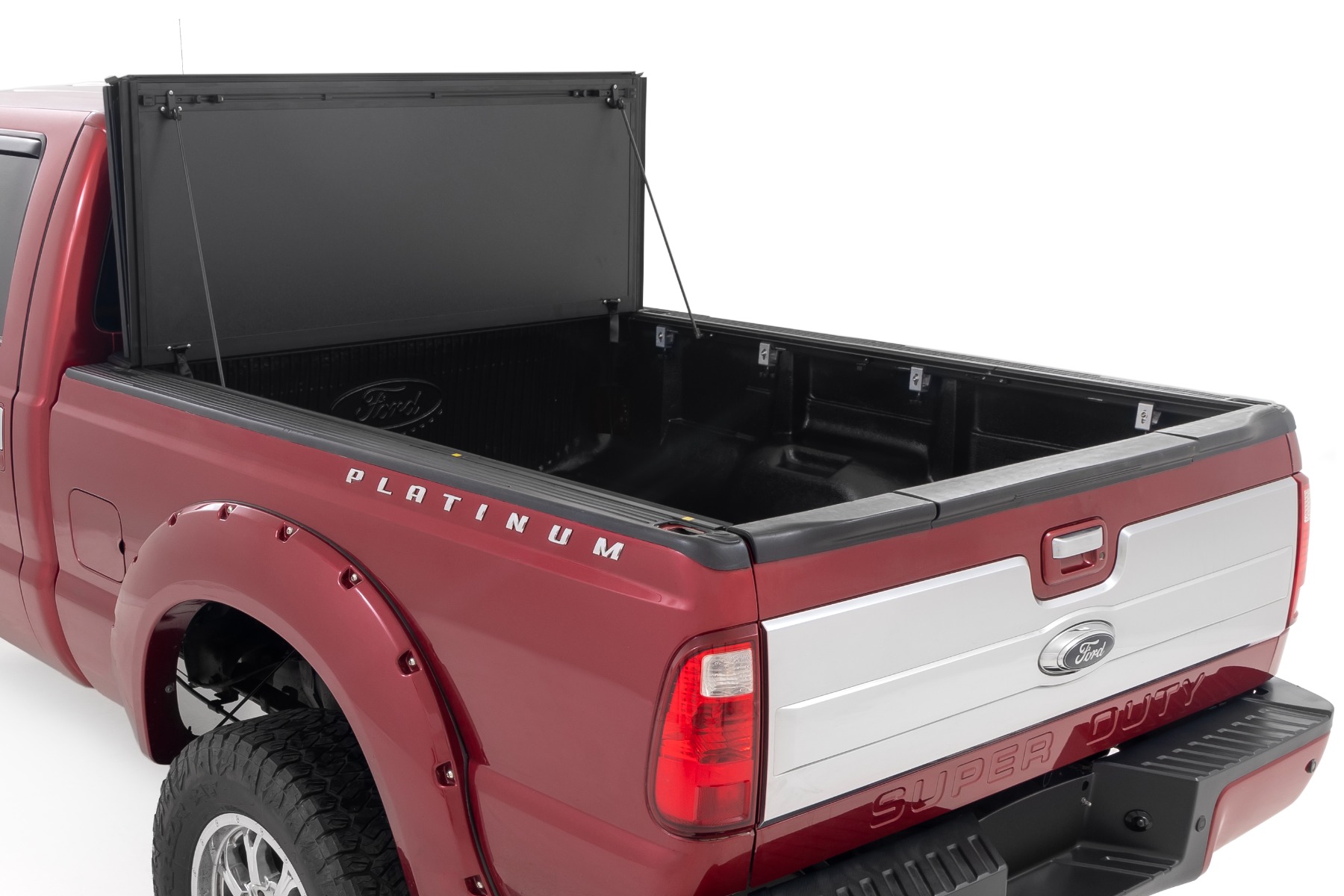Stabile, dreifach klappbare Ladeflächenabdeckung | 6'10 Zoll Ladefläche | Ford F-250/F-350 Super Duty (99–16) — Bild 2