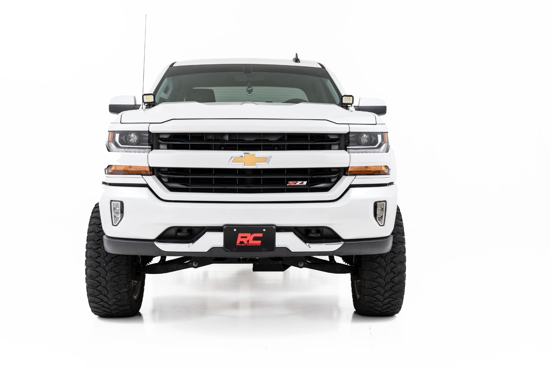 LED-Scheinwerfer-Set | 2 Zoll, schwarz, Paar | Weißes Tagfahrlicht | Chevy/GMC 1500 (2014–2018 & Classic) — Bild 7