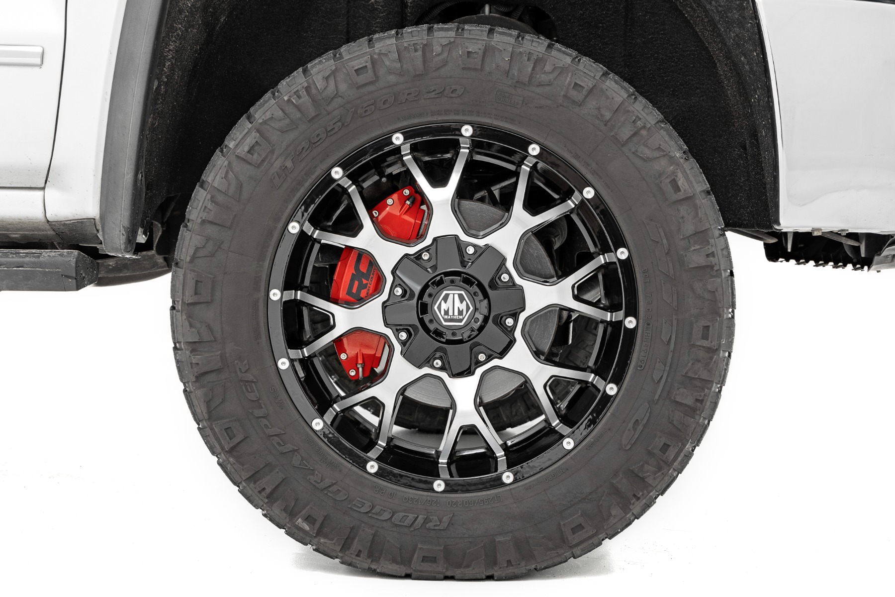 Bremssattelabdeckungen | Vorne und hinten | Rot | Chevy/GMC 2500HD/3500HD (20–26) — Bild 4