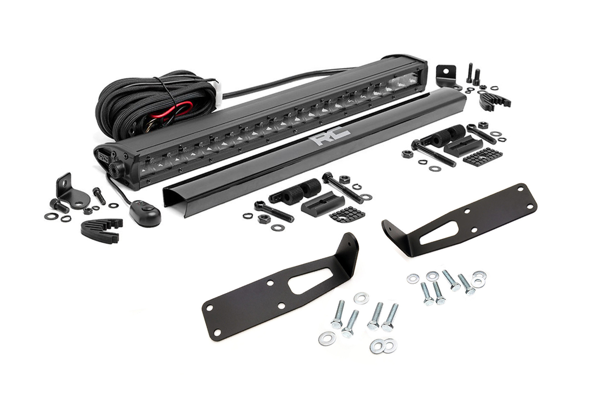 LED-Beleuchtungsset | Stoßstangenmontage | 20" Schwarz, einreihig | RAM 2500 (03–18)/3500 (03–18)