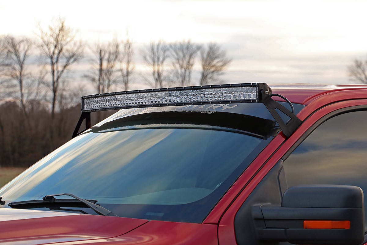 LED-Leuchtenhalterung | Obere Windschutzscheibe | 54 Zoll Gebogen | Ford F-150 2WD/4WD (04–14)