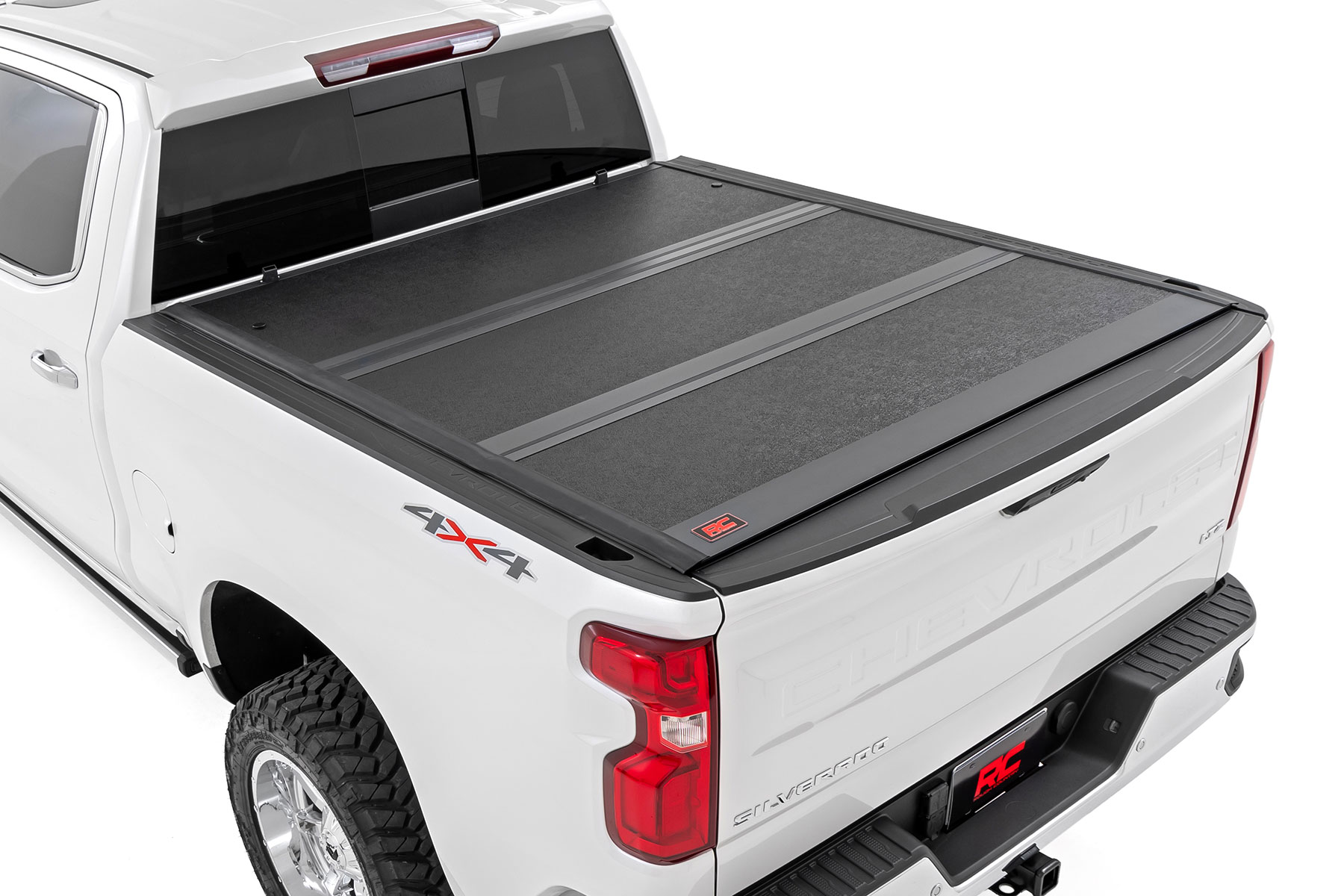 Robuste, flache Ladeflächenabdeckung | 6'7 Zoll Ladefläche | Relingabdeckung | Chevy/GMC 1500/2500HD/3500HD (2014–2019 & Classic)