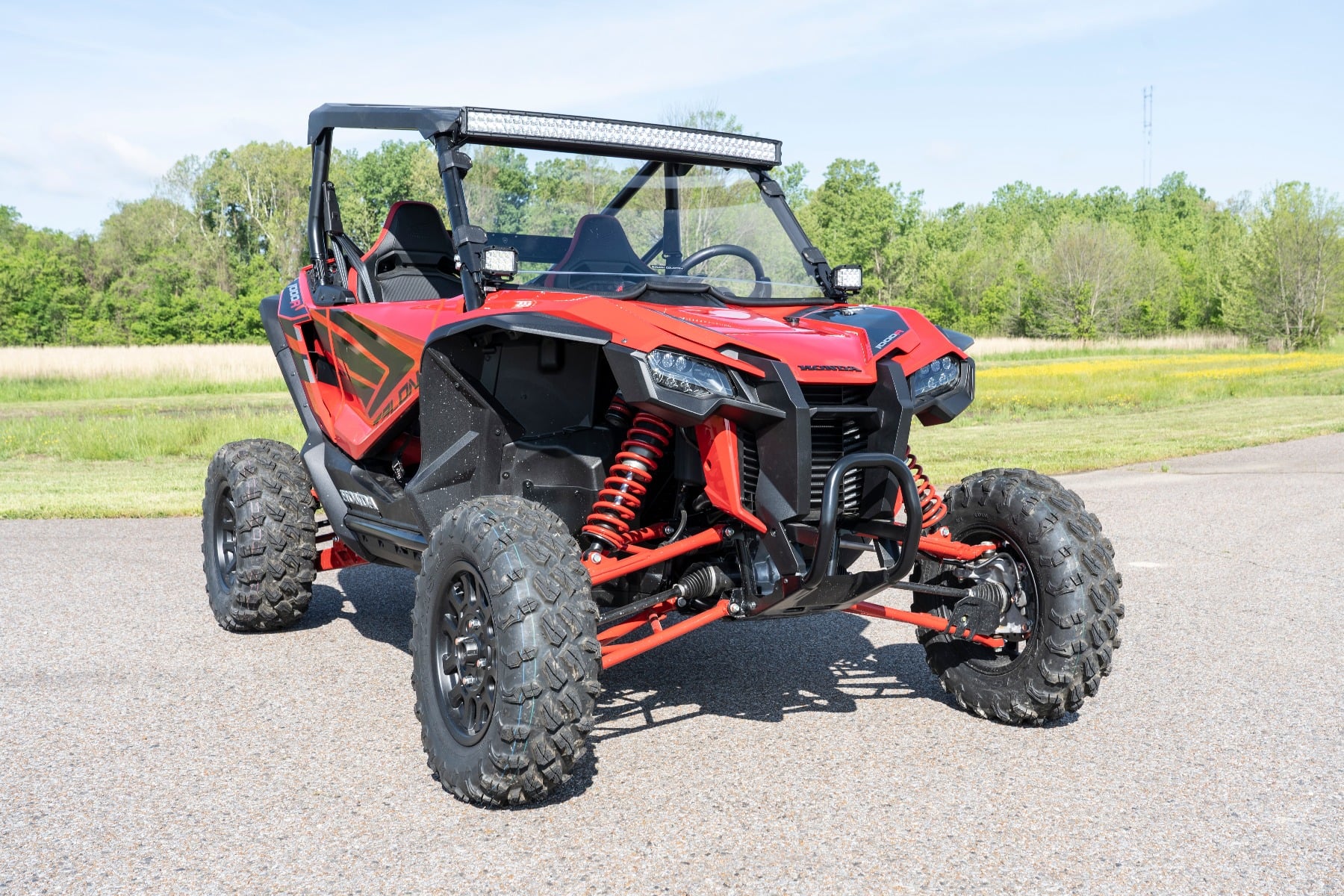 LED-Beleuchtungsset | Befestigung am Fahrgestell | 2 Zoll Schwarzes Paar | Weiße Tagfahrleuchten | Honda Talon 1000 — Bild 6