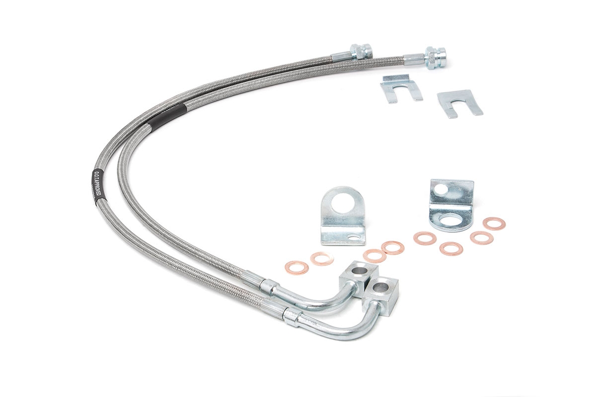 Bremsleitungen | Edelstahl | Vorne | 4–6 Zoll Höherlegung | Jeep Wrangler JK/Wrangler Unlimited (07–18)