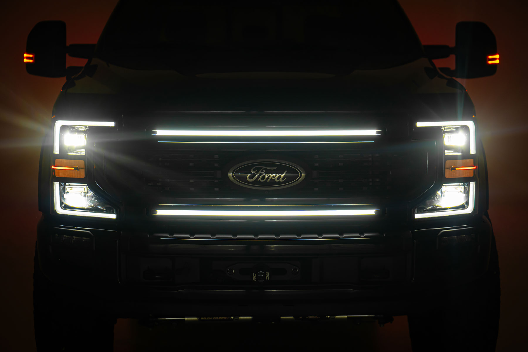 LED-Beleuchtungsset | Kühlergrillmontage | 30-Zoll-Tagfahrlicht | Ford F-250/F-350 Super Duty (2017–2022)