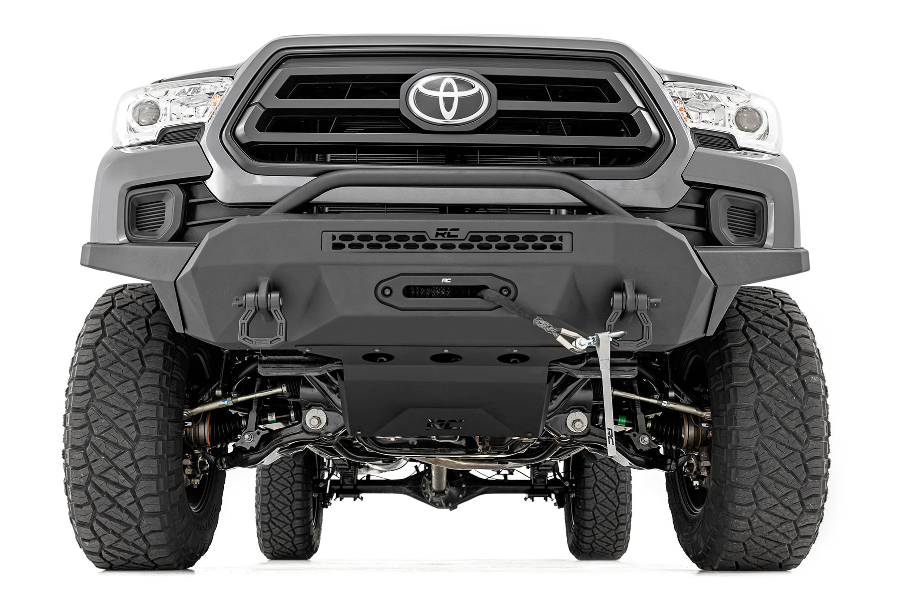 Frontstoßstange | Hohe Bodenfreiheit | 12.000-Pfund-Seilwinde der Pro-Serie | Synthetikseil Toyota Tacoma 4WD (2016–2023) — Bild 3