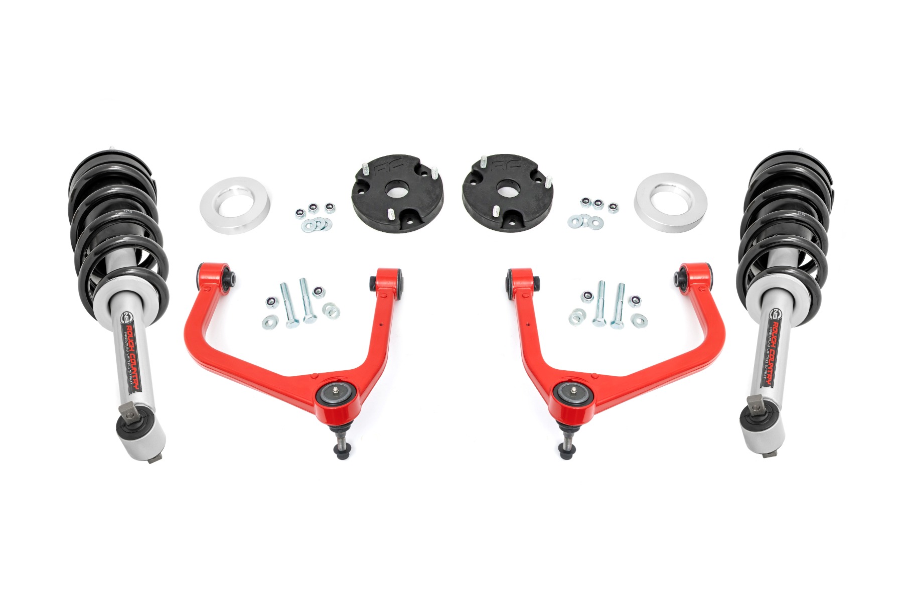 3,5-Zoll-Lift Kit | N3-Federbeine | Chevy/GMC SUV 1500 4WD (2021–2026) | Rote Ausführung