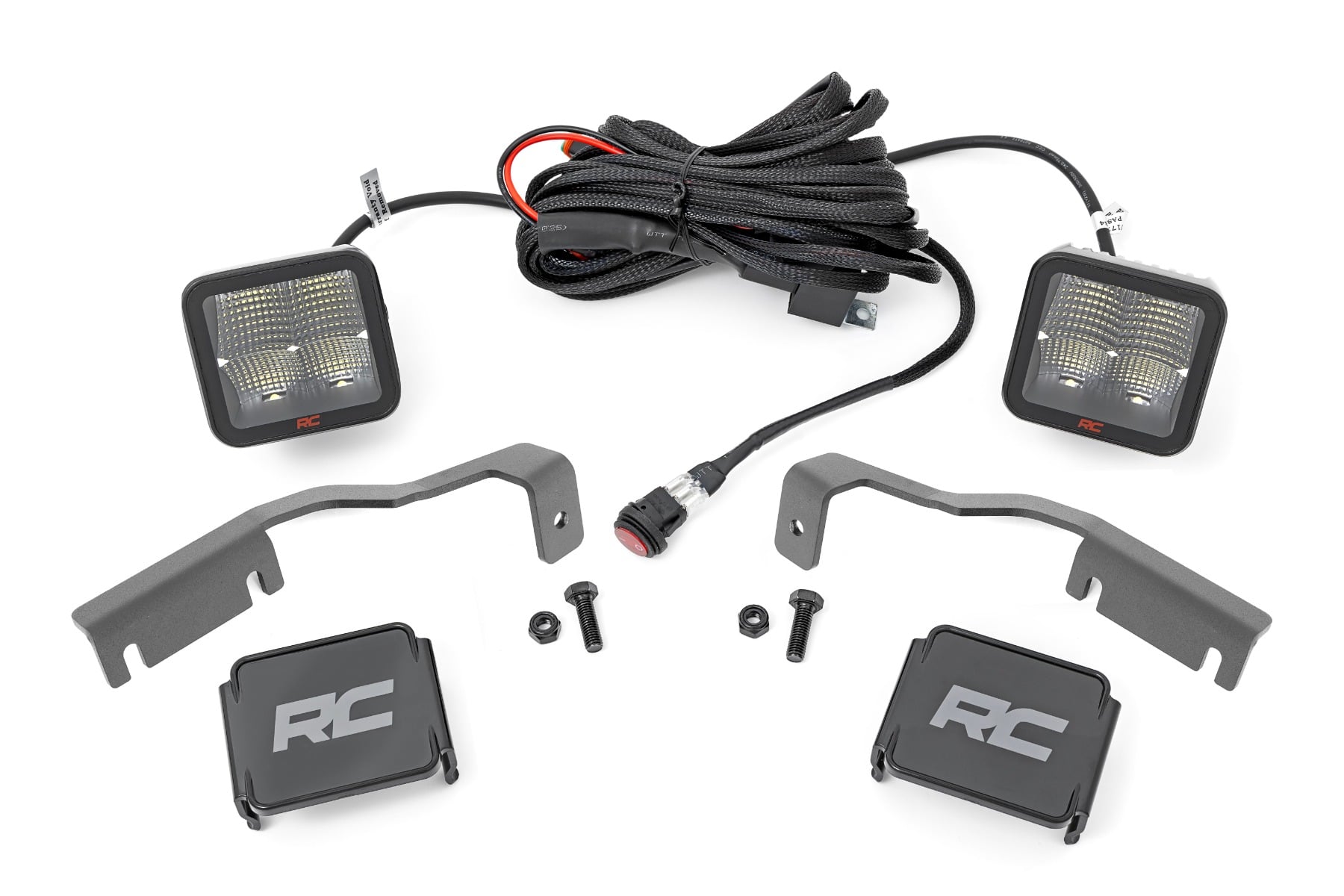 LED-Beleuchtungsset | Befestigung an der Seitenleiste | 2 Zoll Spectrum-Paar | Spot | Nissan Frontier (22–26)