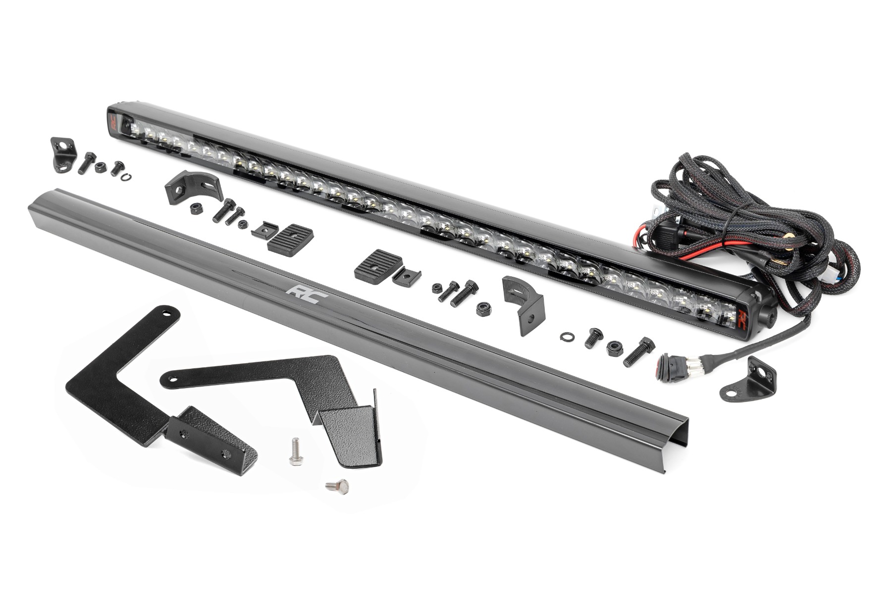 LED-Beleuchtungsset | Befestigung am unteren Kühlergrill | 30 Zoll Spectrum einreihig | Toyota Tacoma (16–23)