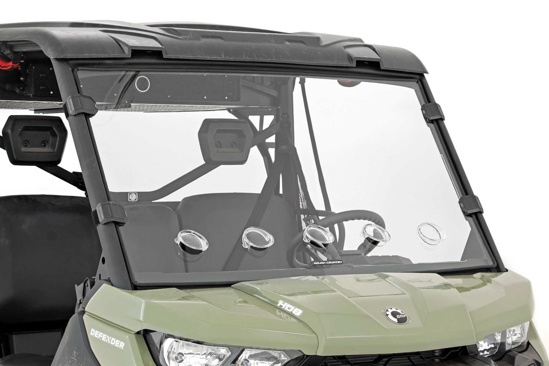 Belüftete Vollwindschutzscheibe | Kratzfest | Can-Am Defender HD 5/HD 8/HD 9/HD 10