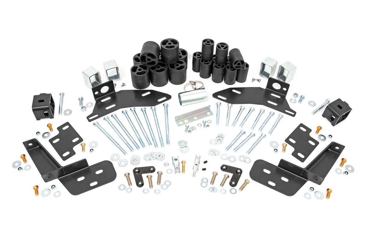 Stoßfängerhalterungen für Fahrwerkshöherlegung | vorne und hinten | 3-Zoll-Höherlegung | Chevy C1500/K1500 Pickup (88–94)