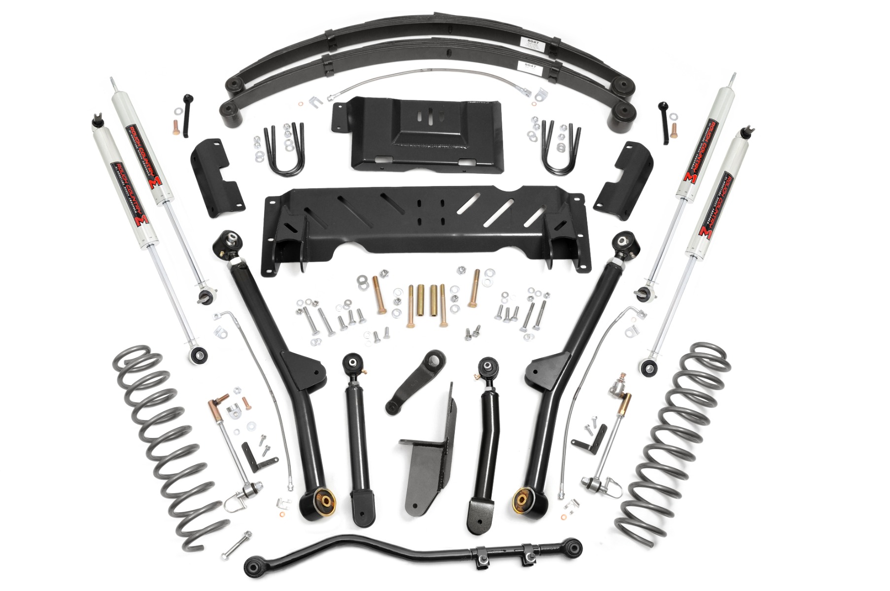4,5-Zoll-Lift Kit | Long Arm | RR-Blattfedern | NP242 | M1 | Jeep Cherokee XJ (84–01)