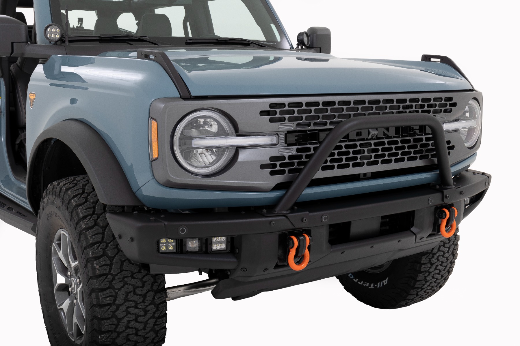 Safari Bar | 3.5" Runde LED (Quad) | Schwarz | Bernsteinfarbenes Tagfahrlicht | OE Modular Steel | Ford Bronco (21–26) — Bild 6