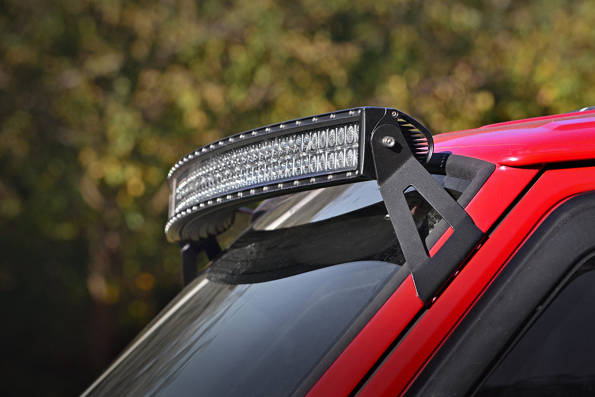 LED Light Kit | Windshield Mount | 50" BLK Dual Row | Jeep Cherokee XJ (84-01) — Bild 2