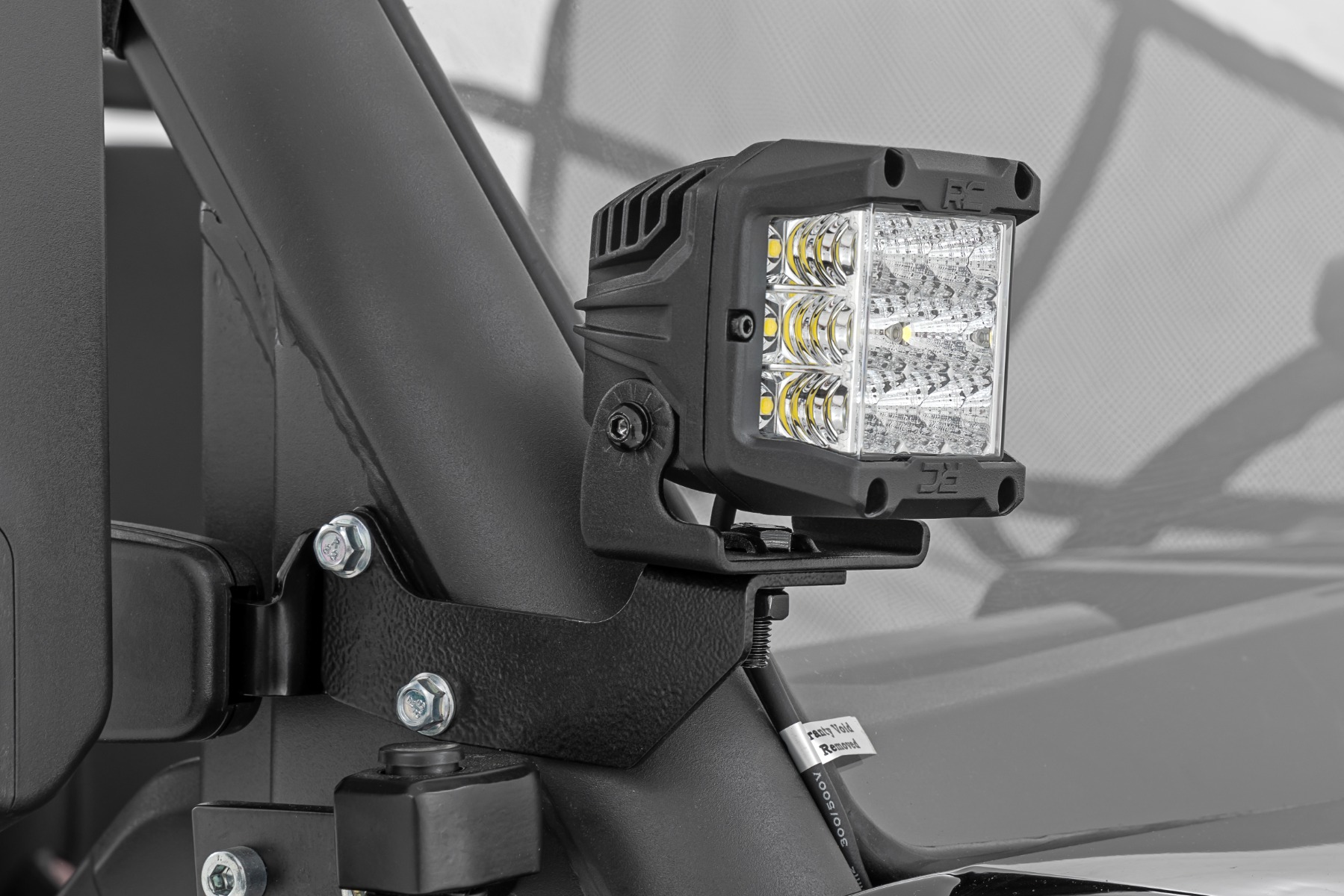 LED-Beleuchtungsset | Befestigung am Schutzbügel | 2 Zoll Schwarzes Paar | CFMOTO UFORCE 1000 — Bild 2