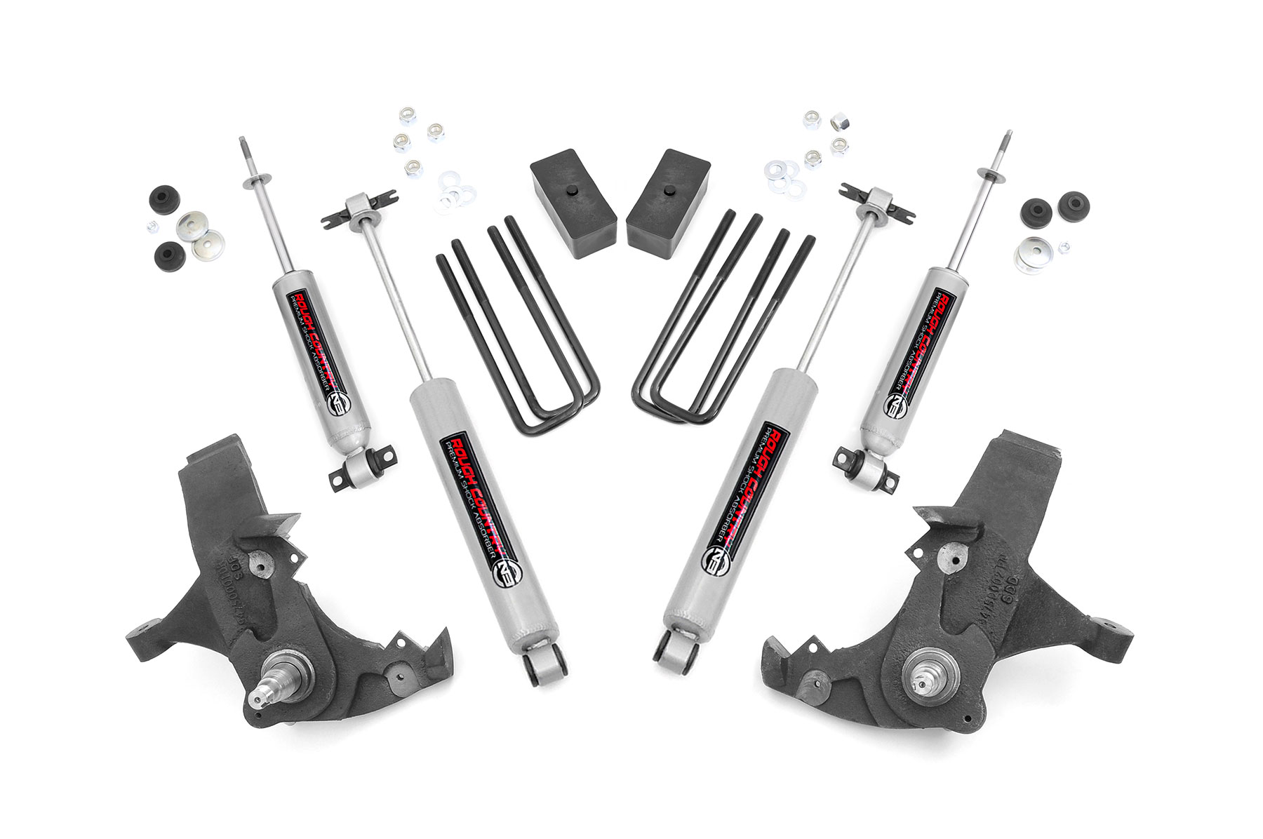 4-Zoll-Lift Kit | Chevy C1500/K1500 Pickup Extended Cab/Half-Ton SUV (88–99)