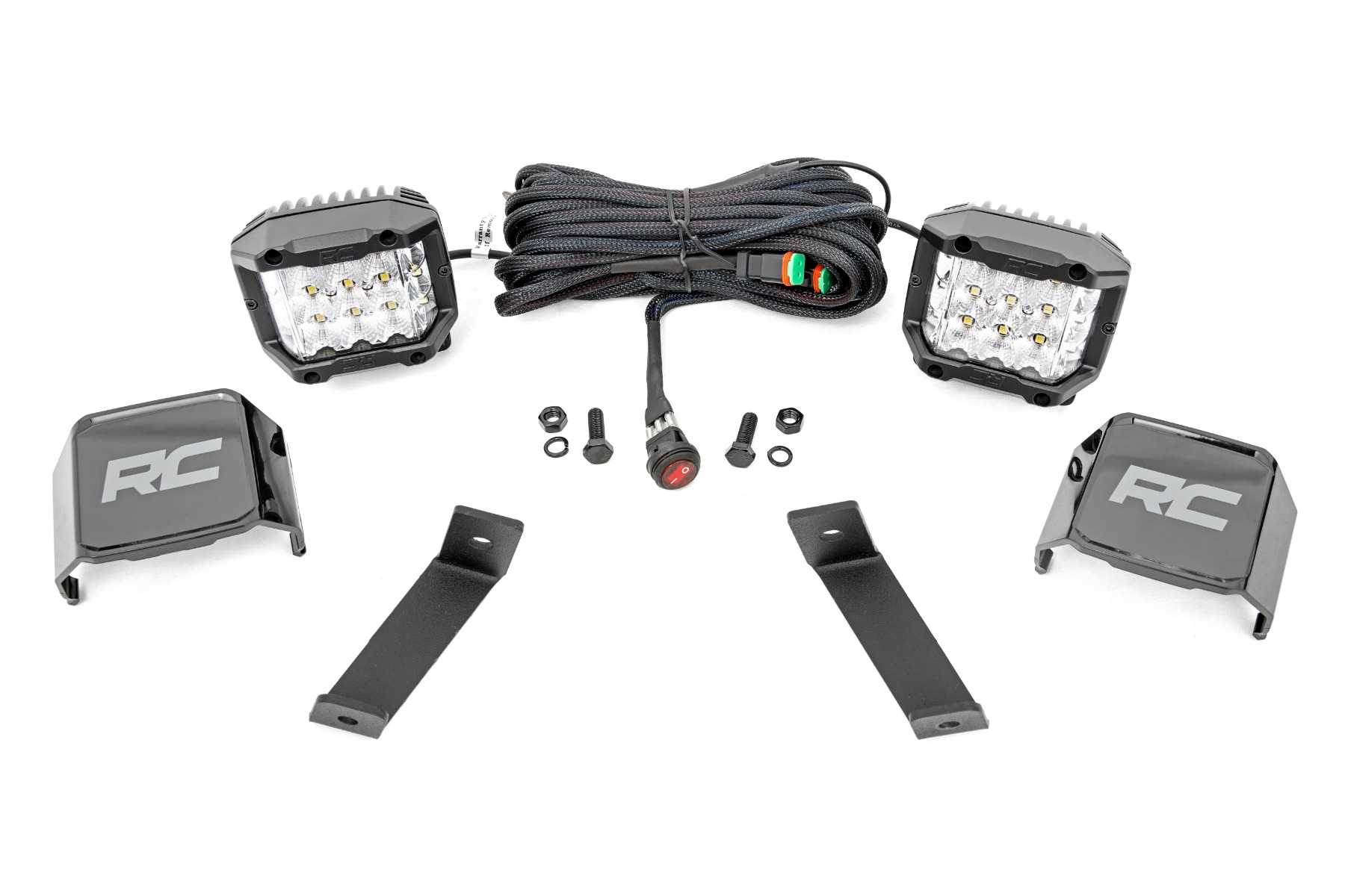 LED-Beleuchtungsset | Grabenmontage | 3 Zoll OSRAM | Weitwinkel | Jeep Cherokee KL (14–21)
