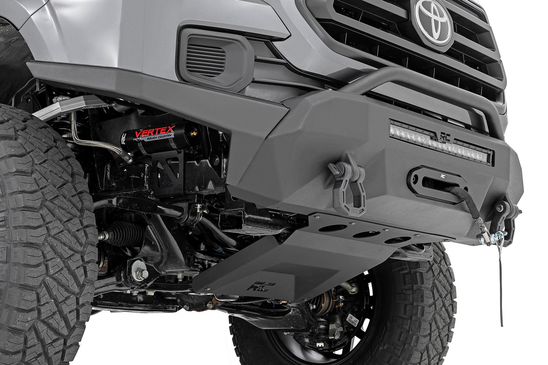 Frontstoßstange | Hohe Bodenfreiheit | 12.000-Pfund-Seilwinde der Pro-Serie | Synthetikseil Toyota Tacoma 4WD (2016–2023) — Bild 2