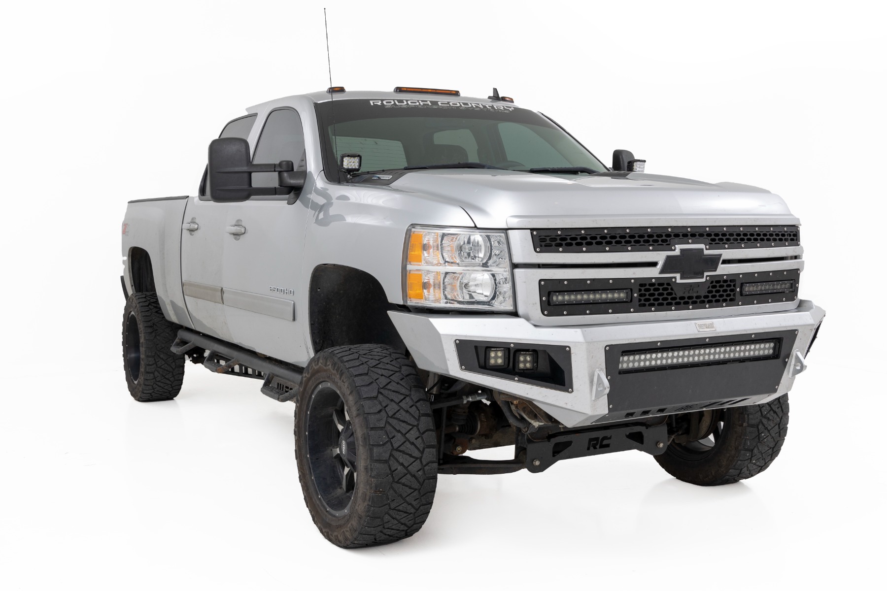 LED Light Kit | Ditch Mount | 2" Black Pair | Spot | Chevy 1500 & Chevy/GMC 2500HD/3500HD (07-14) — Bild 3