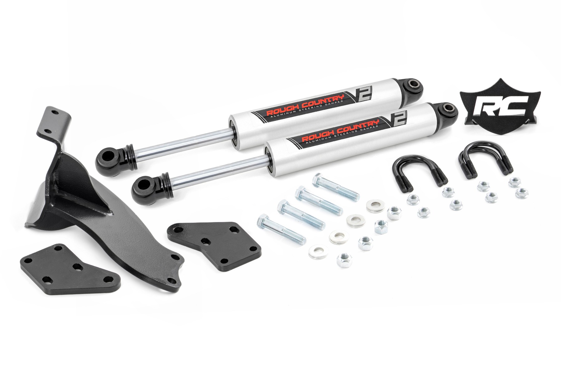 V2-Lenkungsstabilisator | Dual | 2,5–8 Zoll Höherlegung | RAM 2500 (14–26)/3500 (13–26)