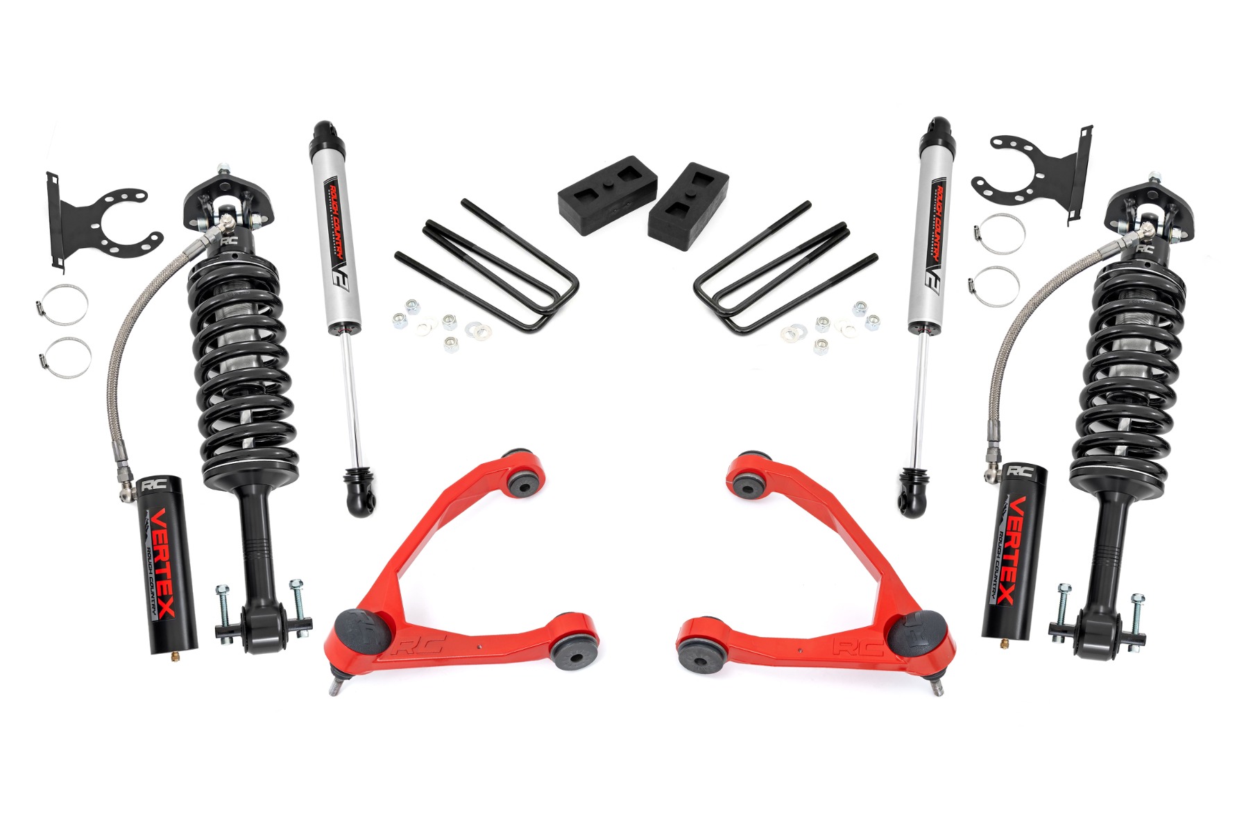 3,5 Zoll Lift Kit | Geschmiedete obere Querlenker | Stahlguss | Vertex/V2 | Chevy/GMC 1500 (07–13)